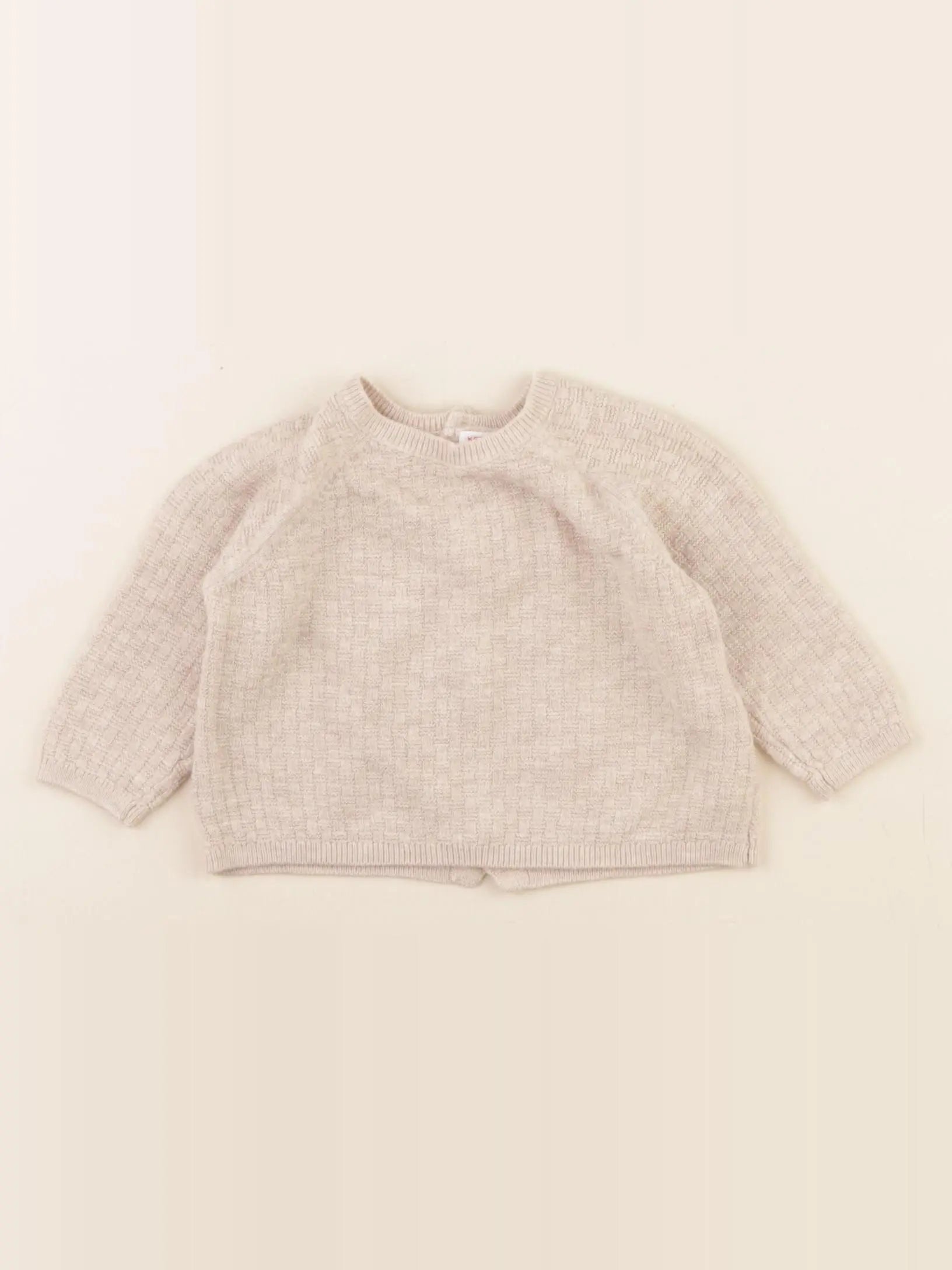 Zara - pull beige - 1/3 mois