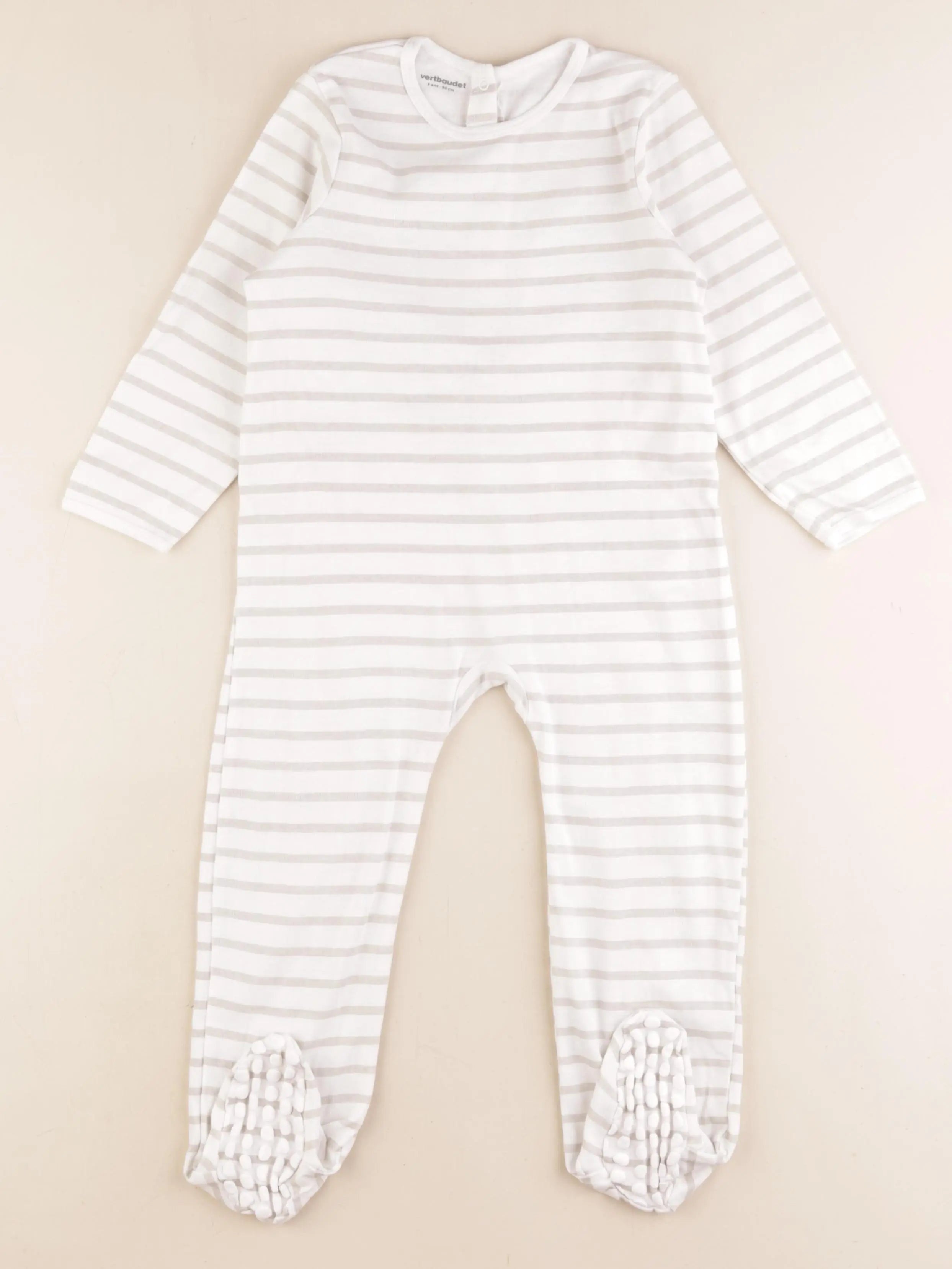 Vertbaudet - pyjama coton gris - 3 ans
