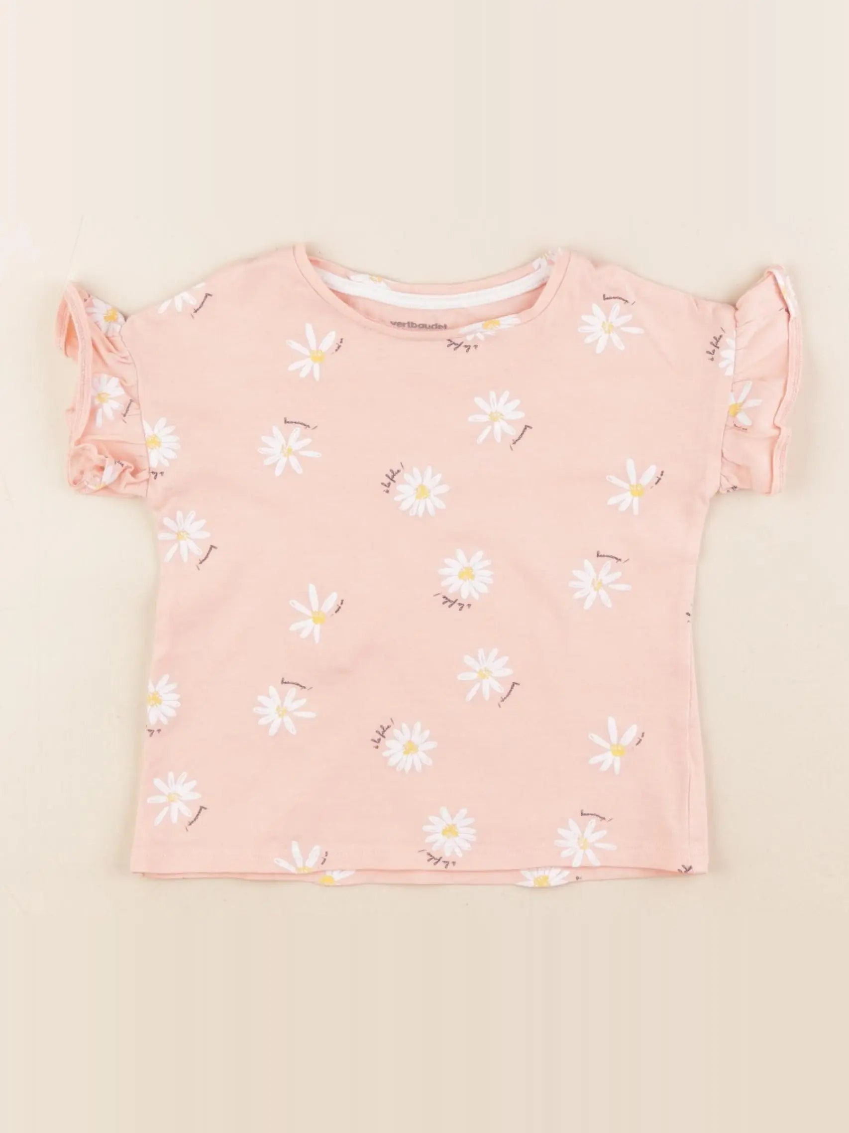 Vertbaudet - tee-shirt rose - 2 ans