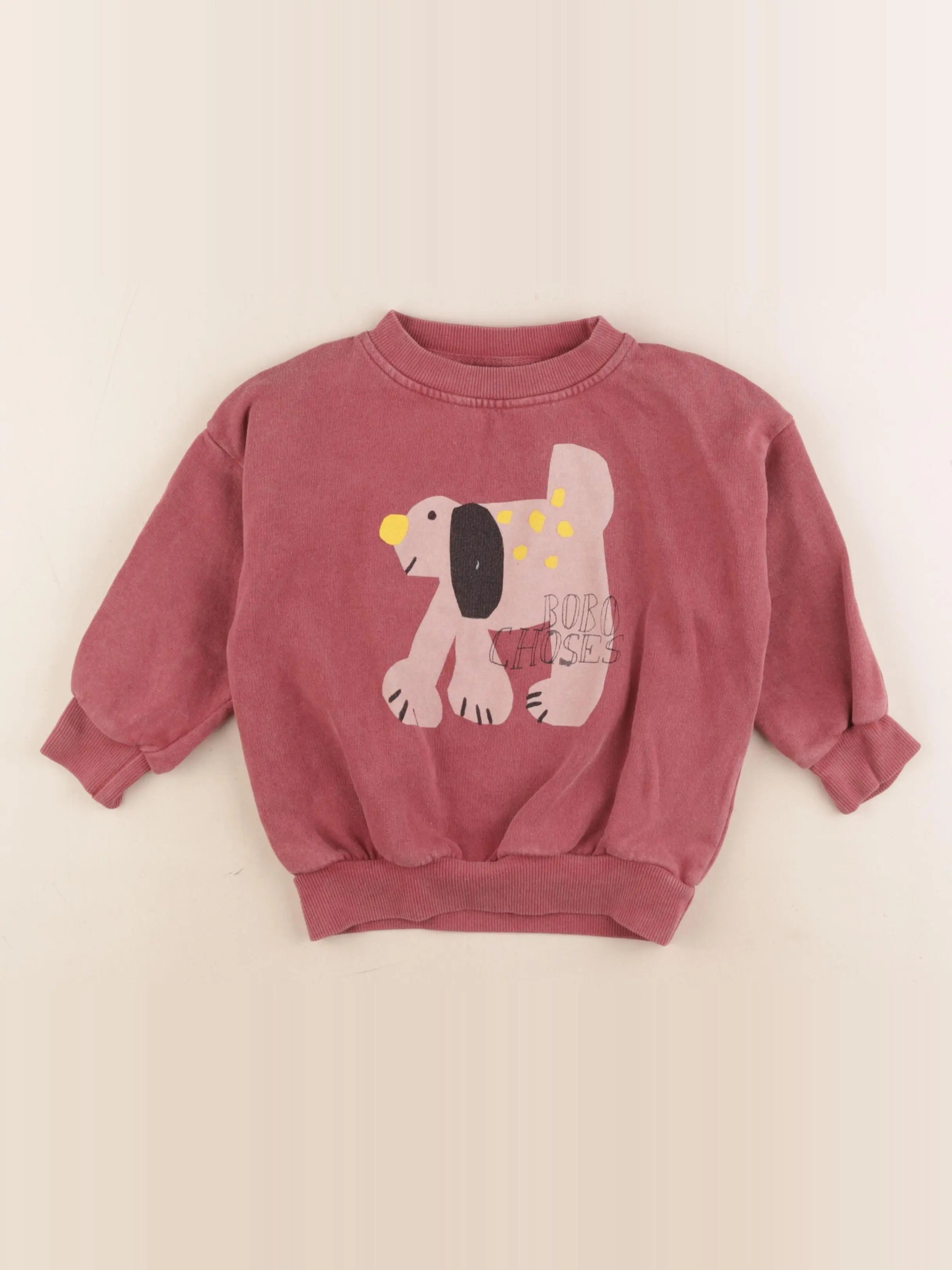Bobo Choses - sweat rose - 2/3 ans