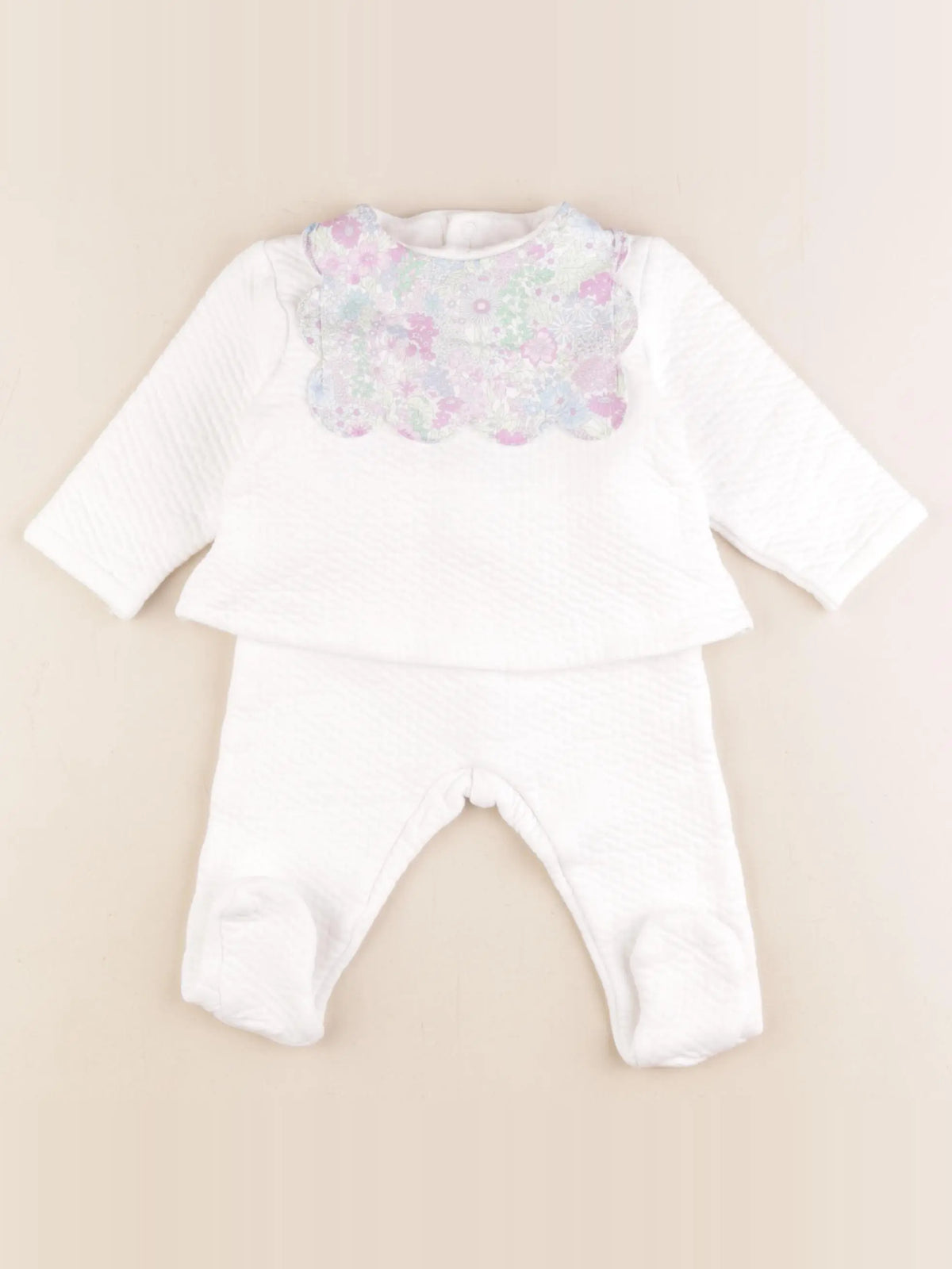 Jacadi - ensemble blanc - 12 mois