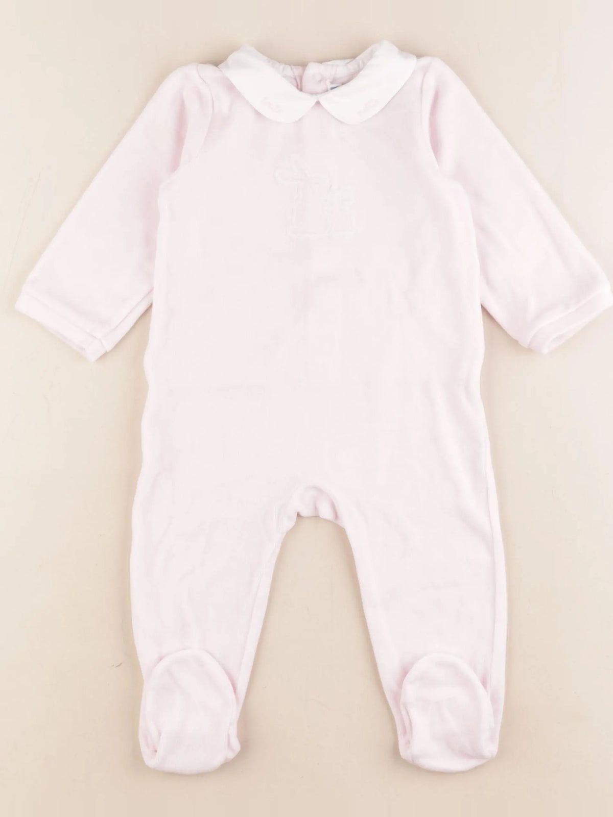 Jacadi - pyjama velours rose - 12 mois