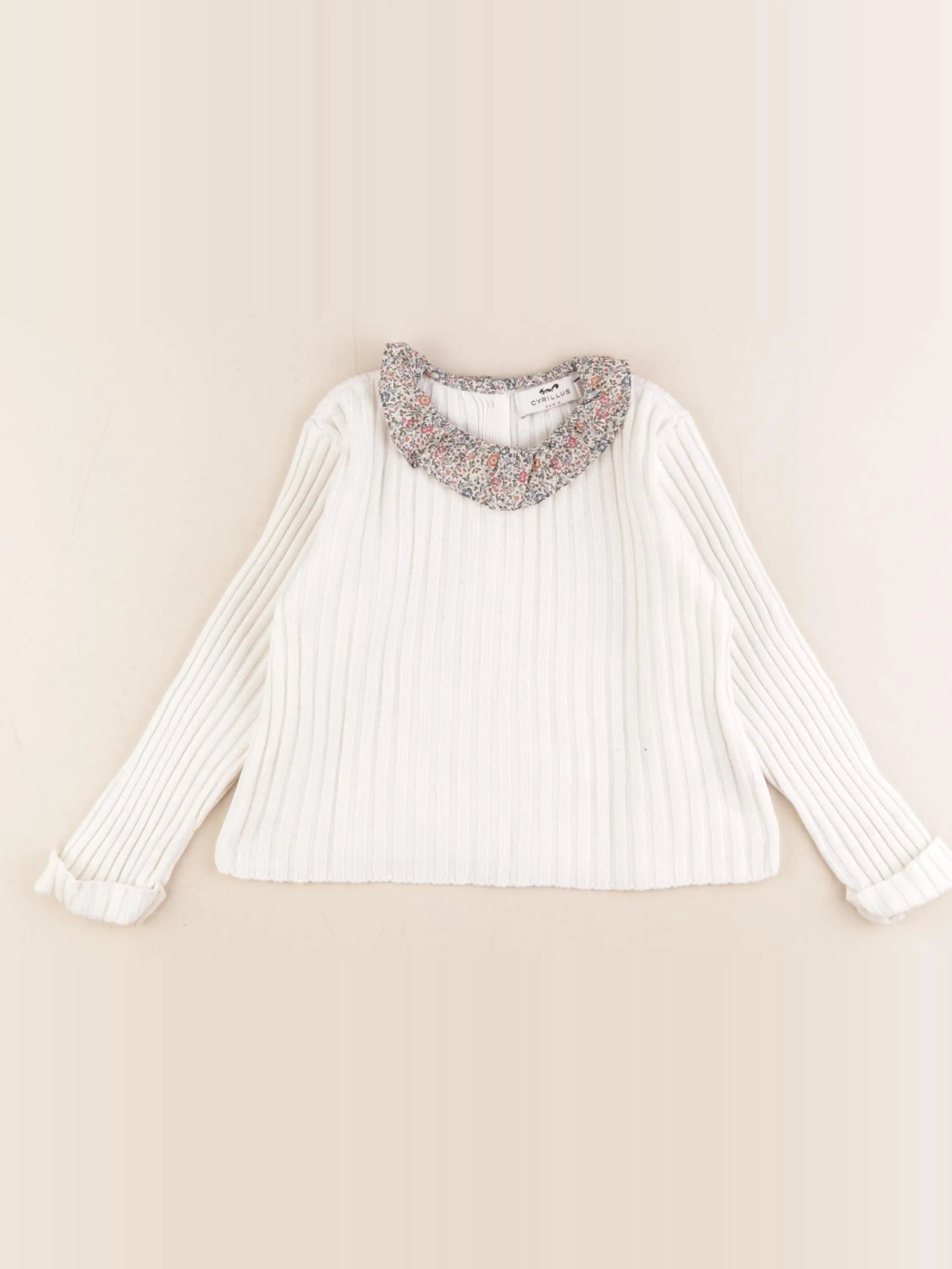 Cyrillus - pull blanc - 24 mois