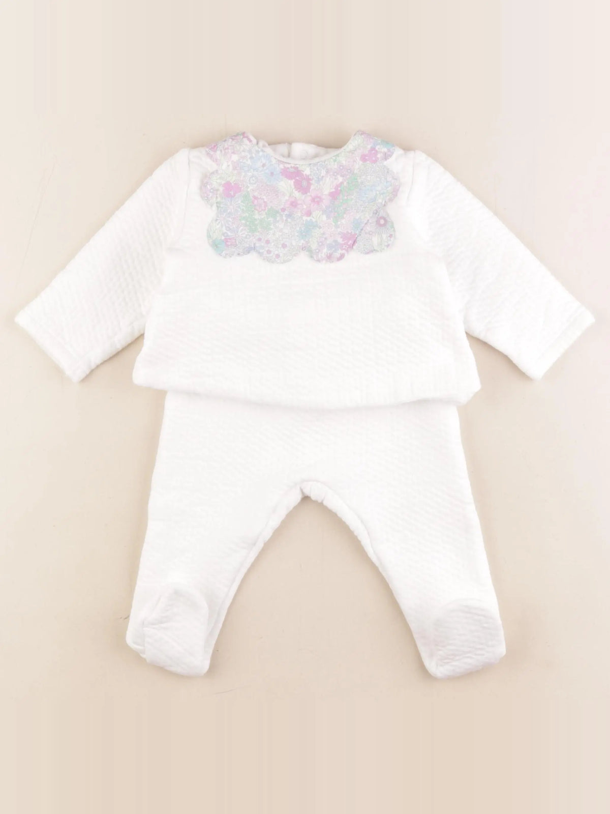 Jacadi - combinaison blanc - 12 mois