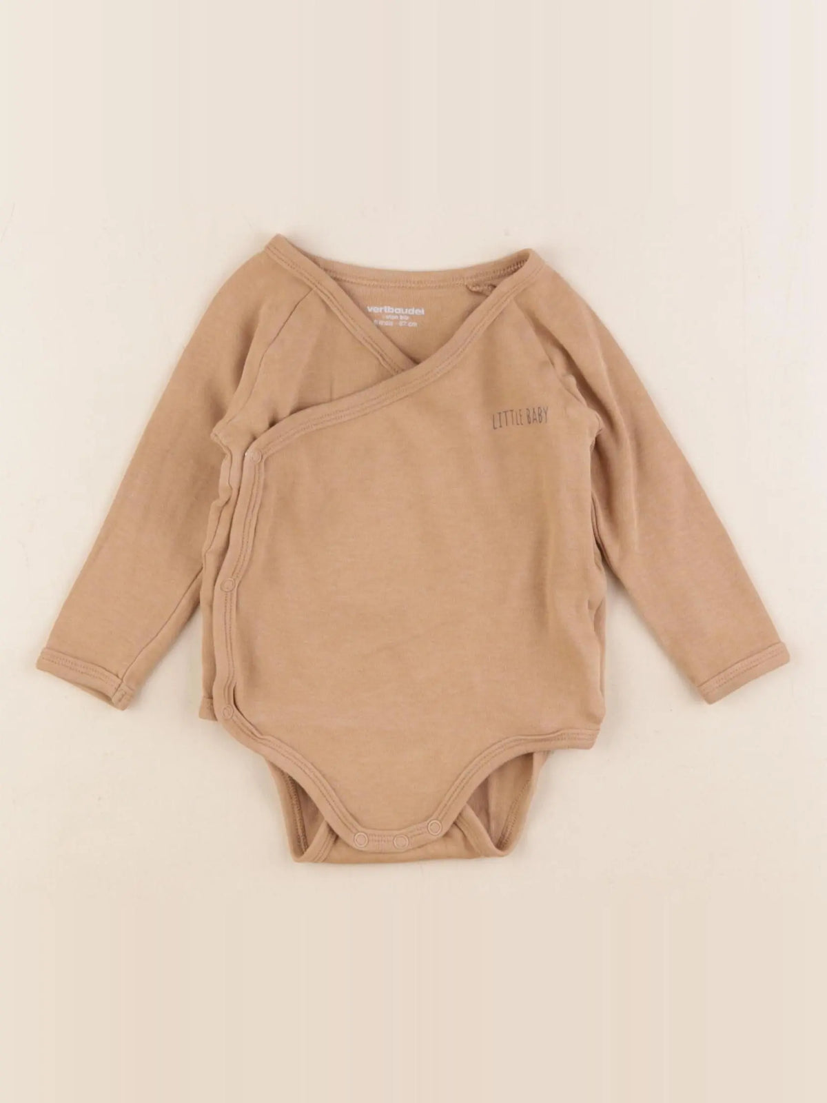 Vertbaudet - body marron - 6 mois