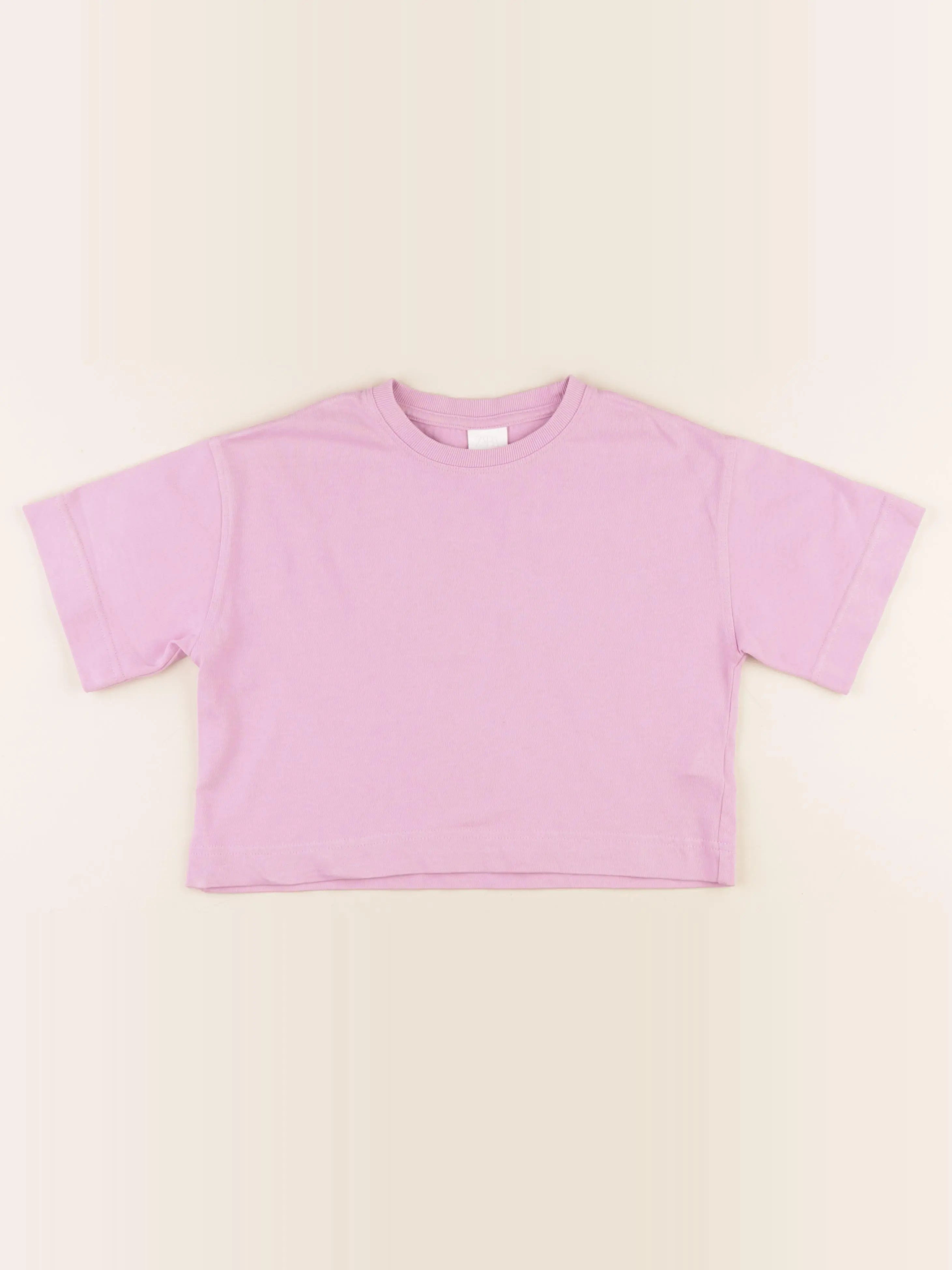 Zara - tee-shirt rose - 8/9 ans