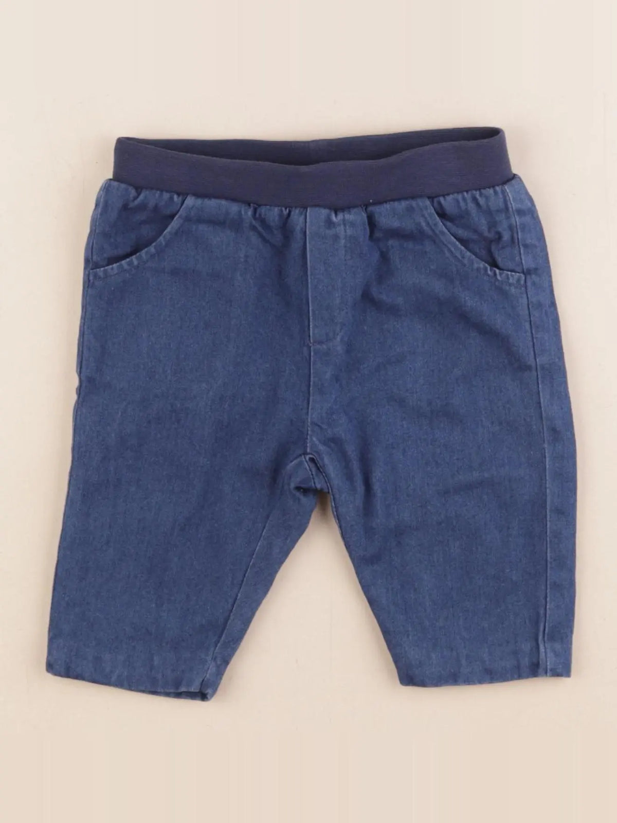 Jacadi - pantalon doublé bleu - 6 mois