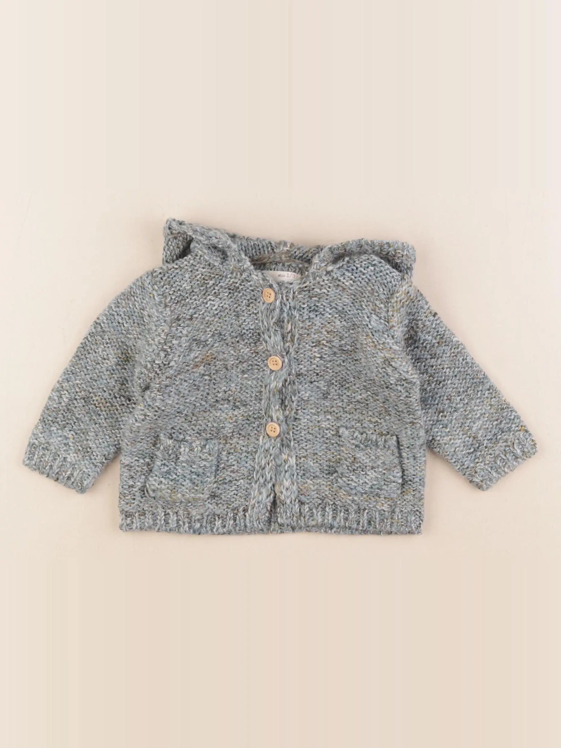 Zara - gilet bleu - 1/3 mois