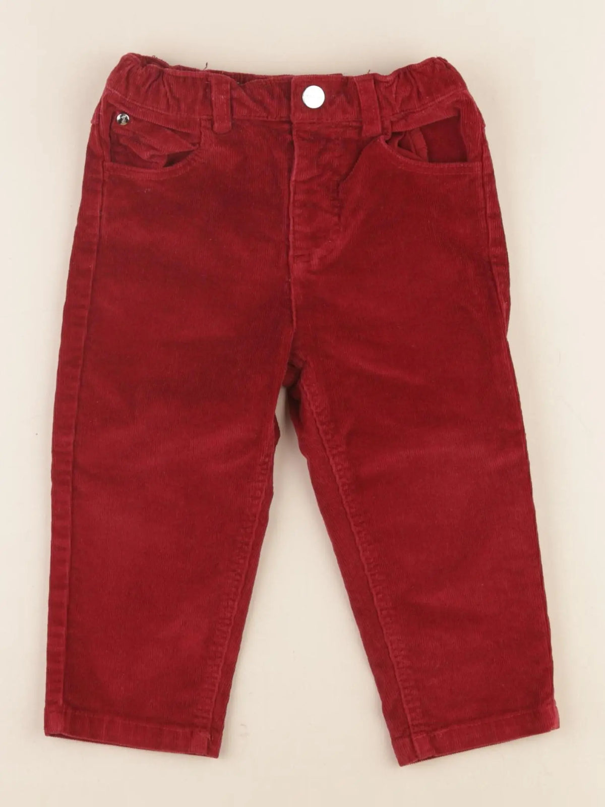 Jacadi - pantalon rouge - 24 mois
