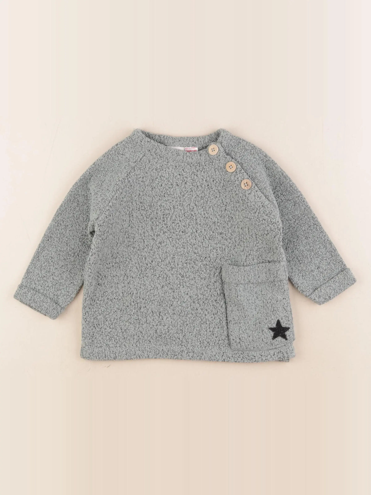 Zara - pull vert - 9/12 mois