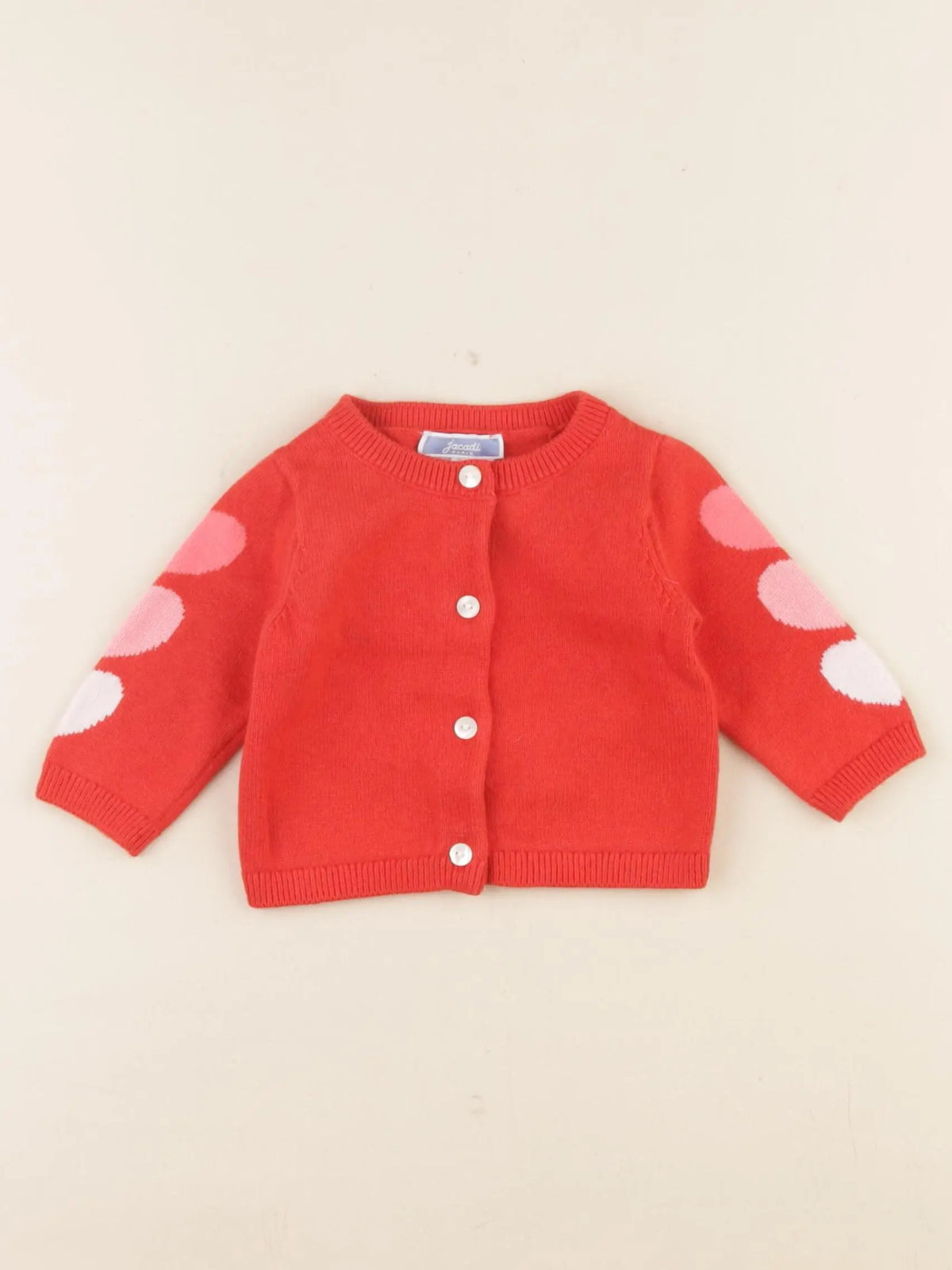 Jacadi - gilet rouge - 3 mois