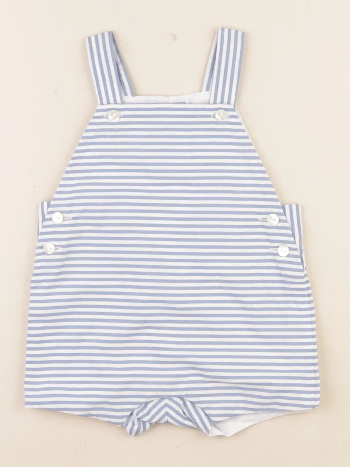Jacadi - salopette blanc, bleu - 6 mois