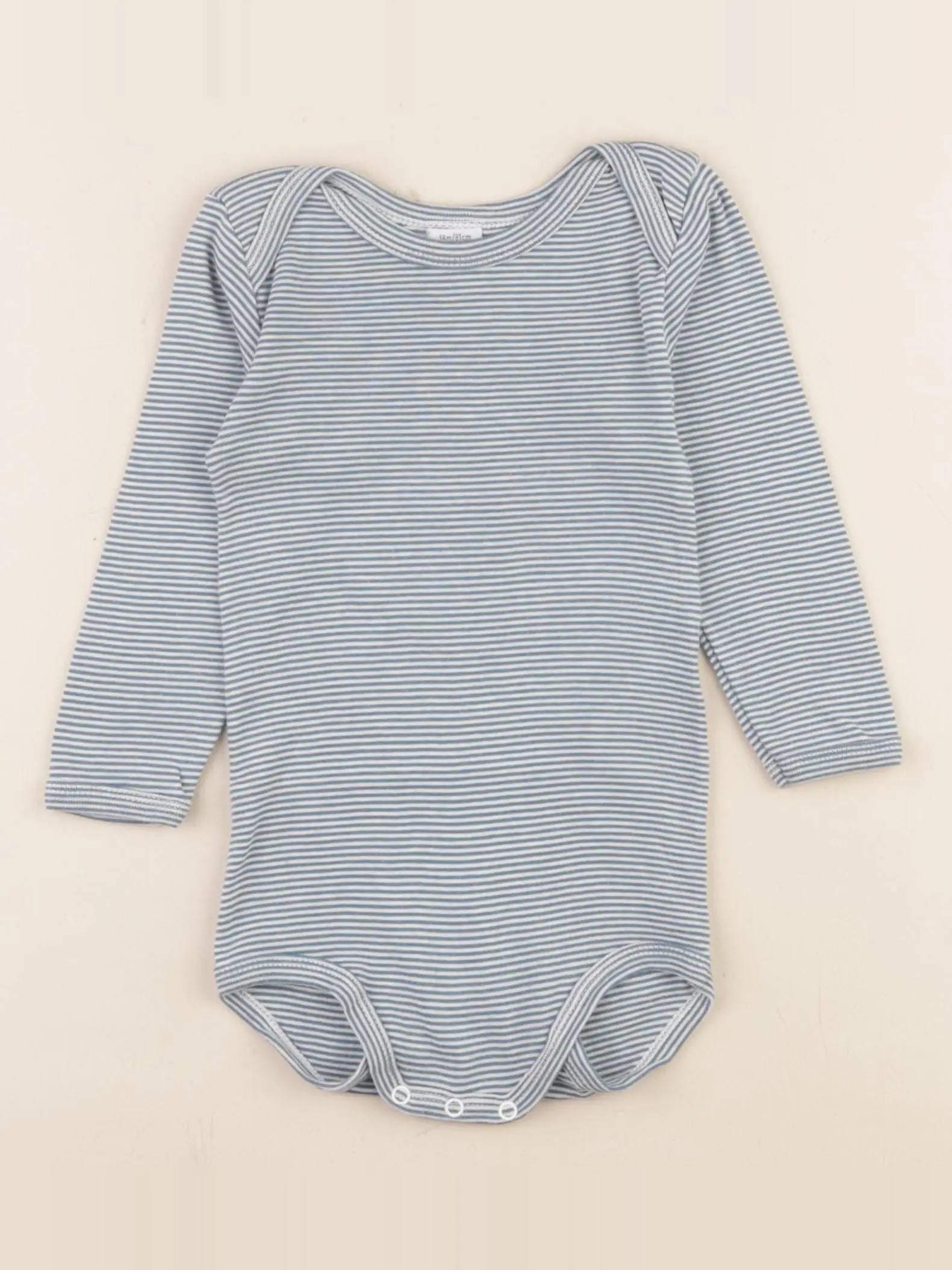 Petit Bateau - body bleu - 18 mois