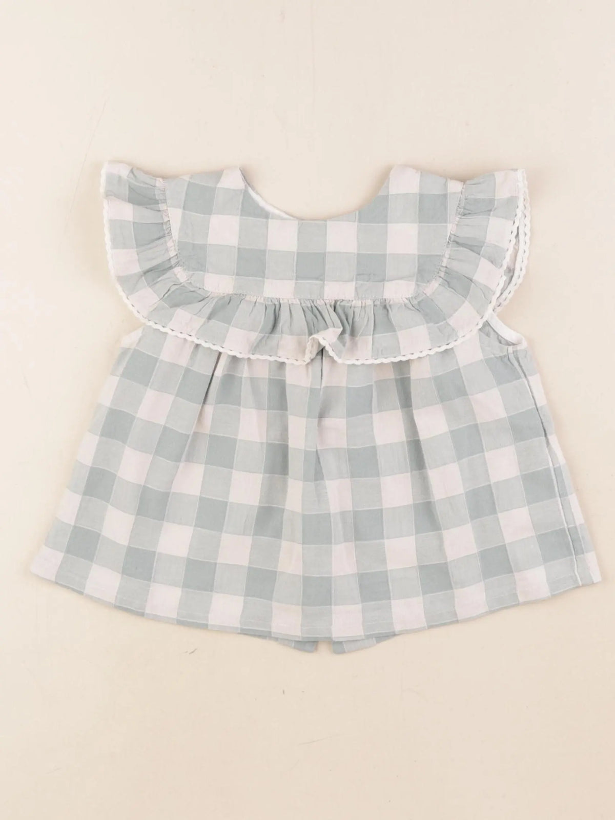 Cyrillus - blouse beige, vert - 36 mois