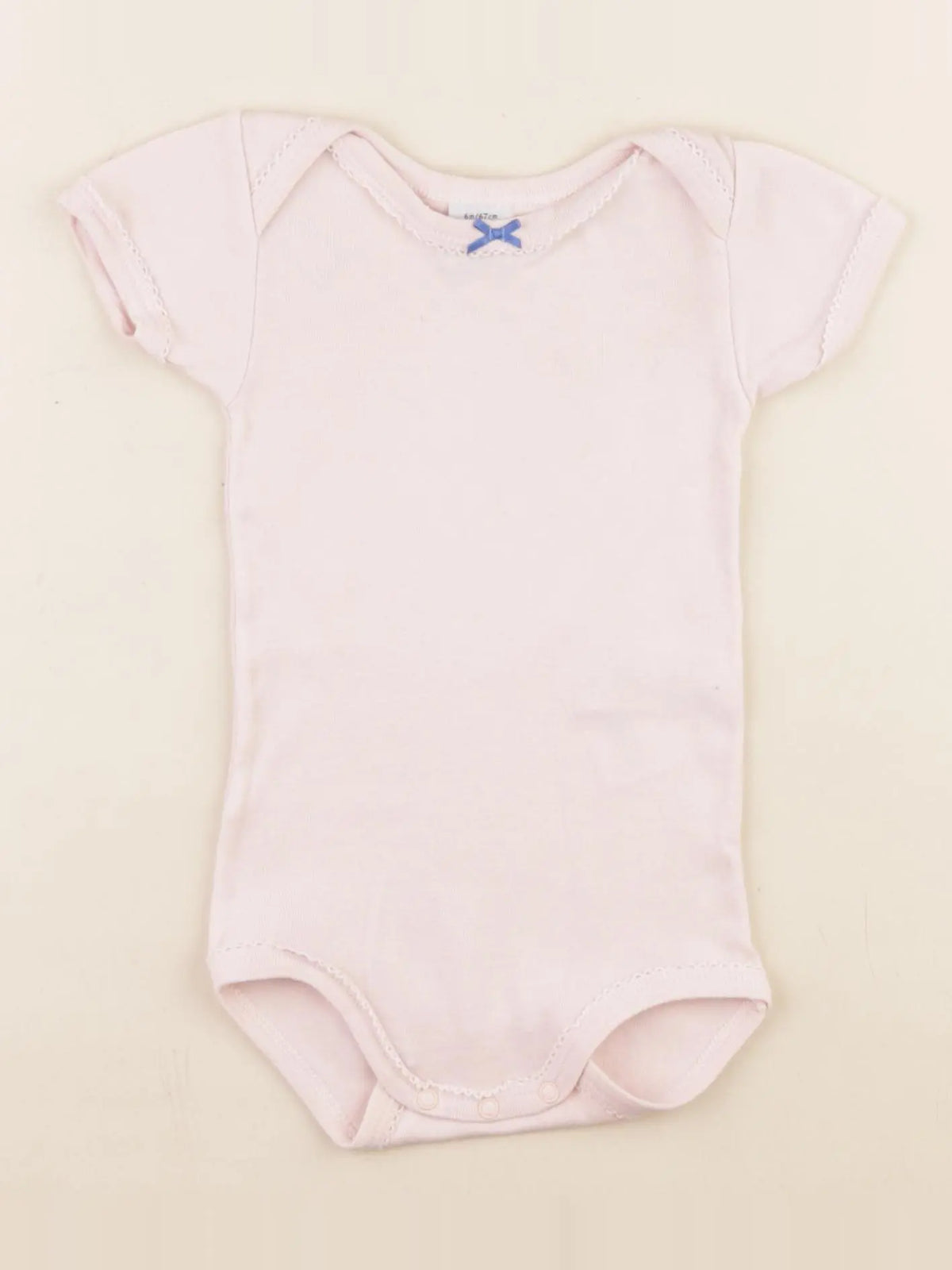 Petit Bateau - body rose - 6 mois