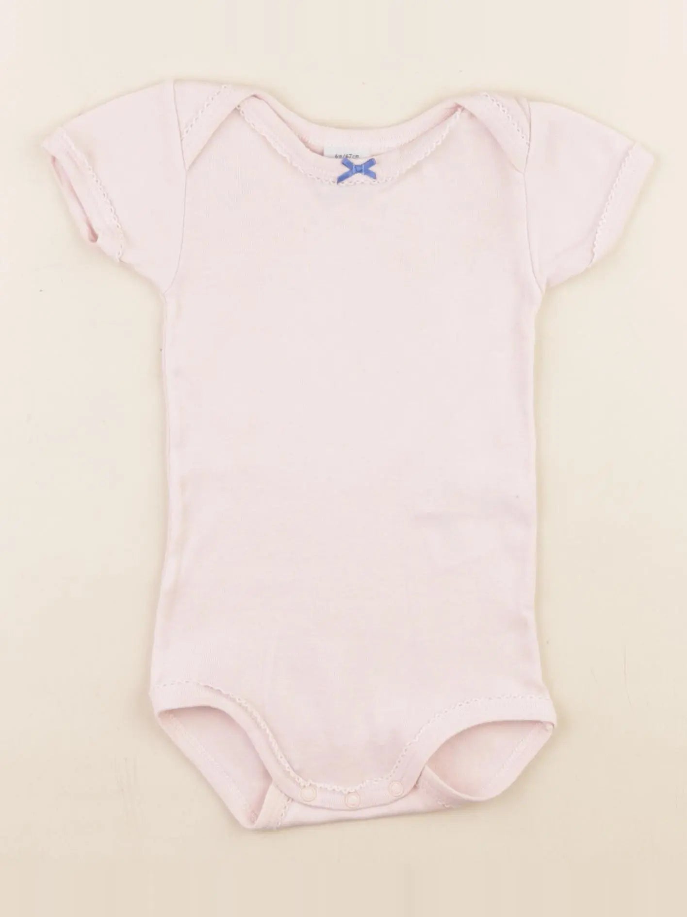 Petit Bateau - body rose - 6 mois