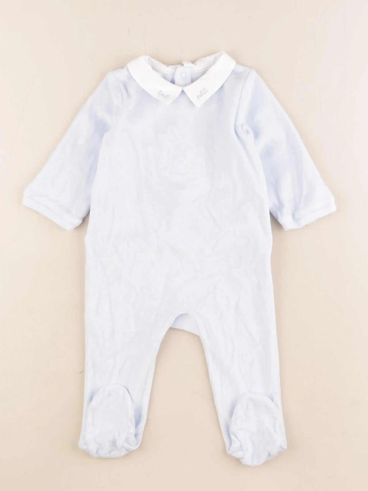 Jacadi - pyjama velours bleu - 6 mois
