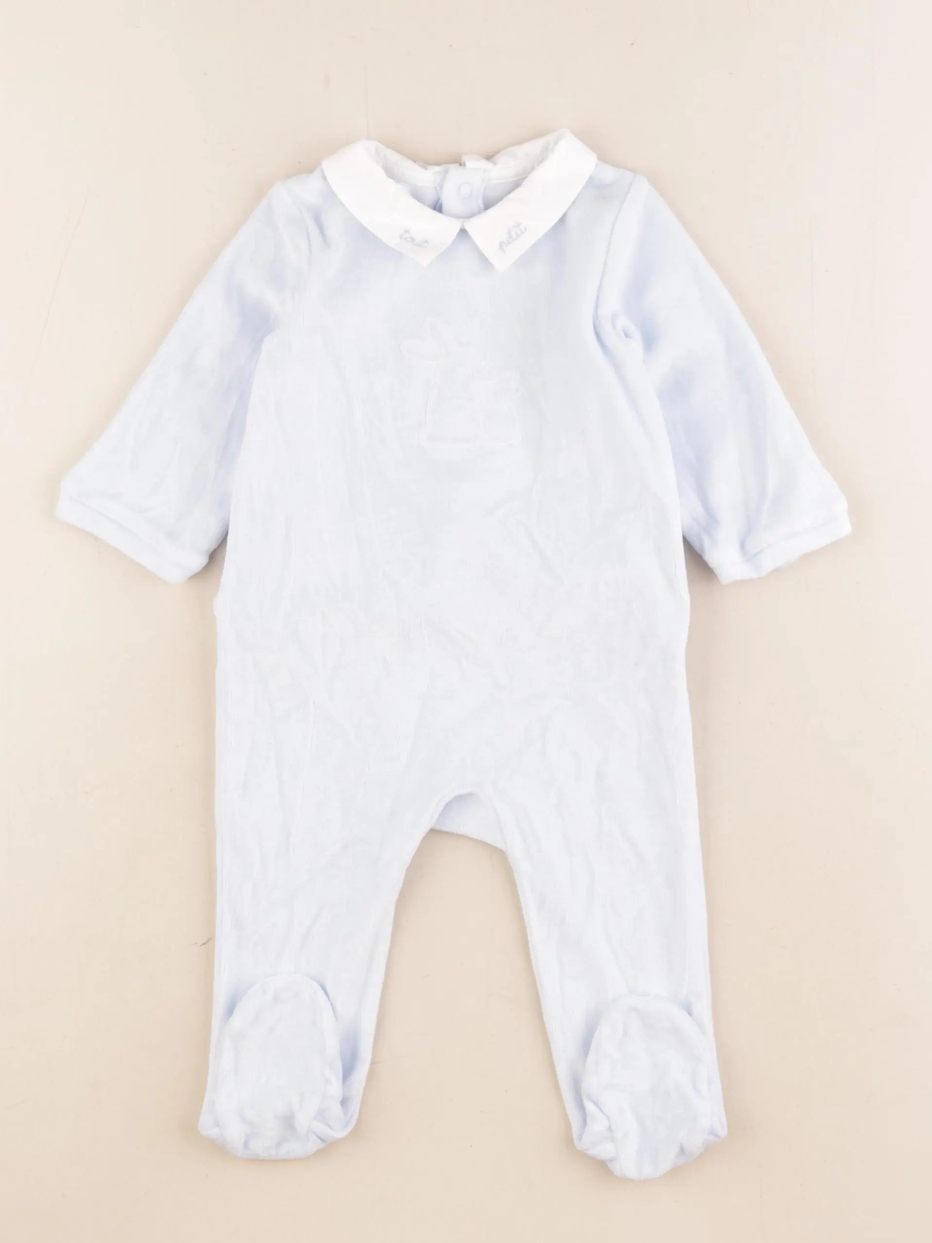 Jacadi - pyjama velours bleu - 6 mois