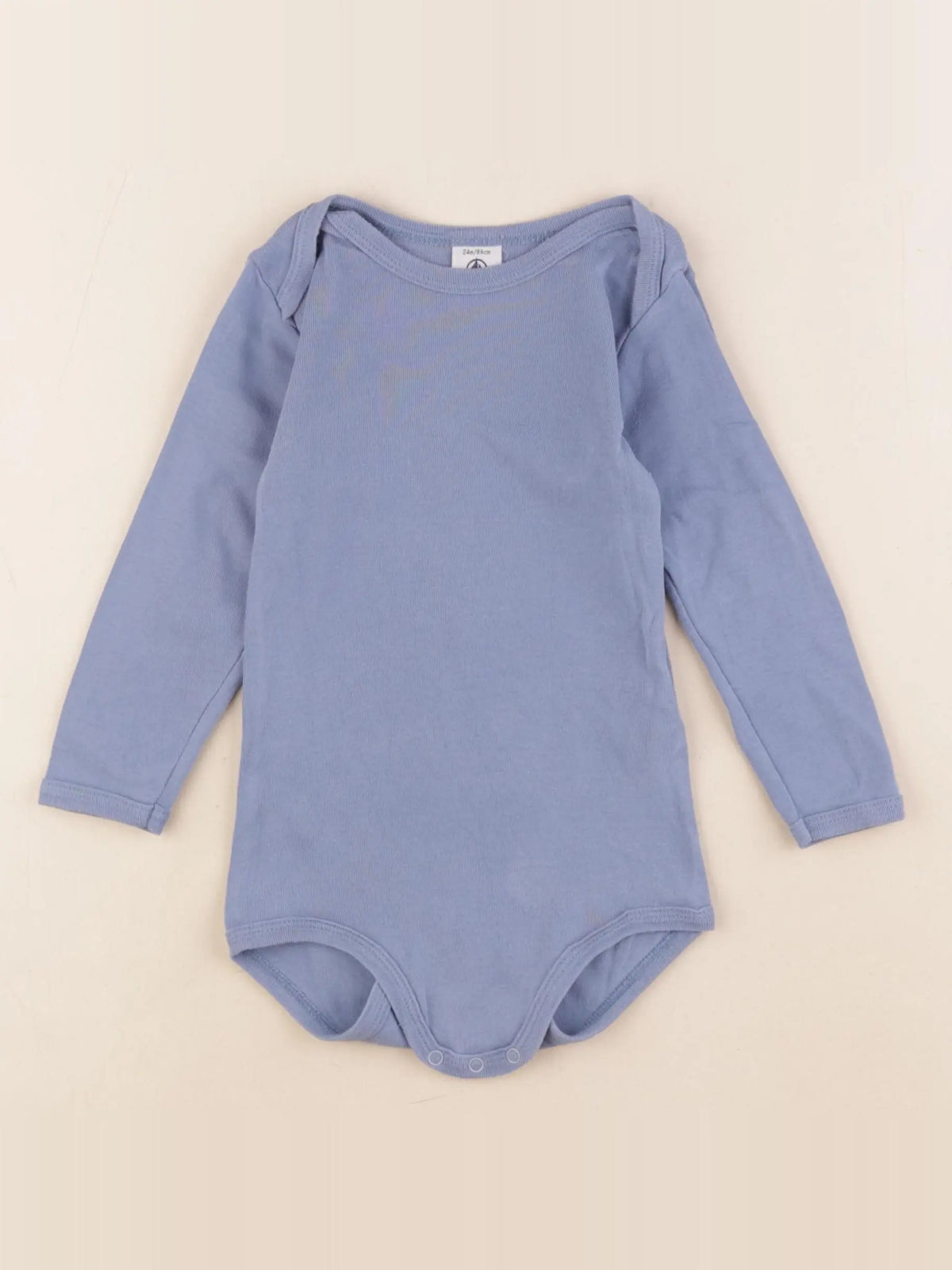 Petit Bateau - body bleu - 24 mois