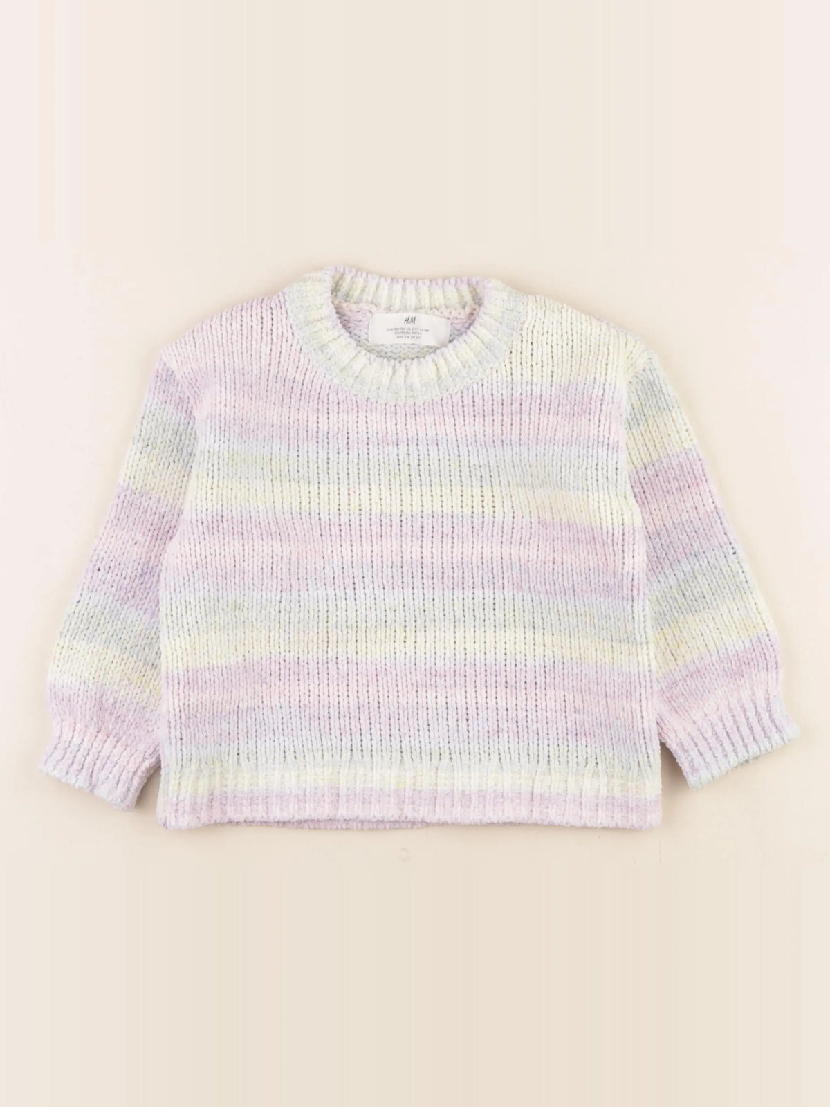 H&M - pull multicolore - 2/4 ans
