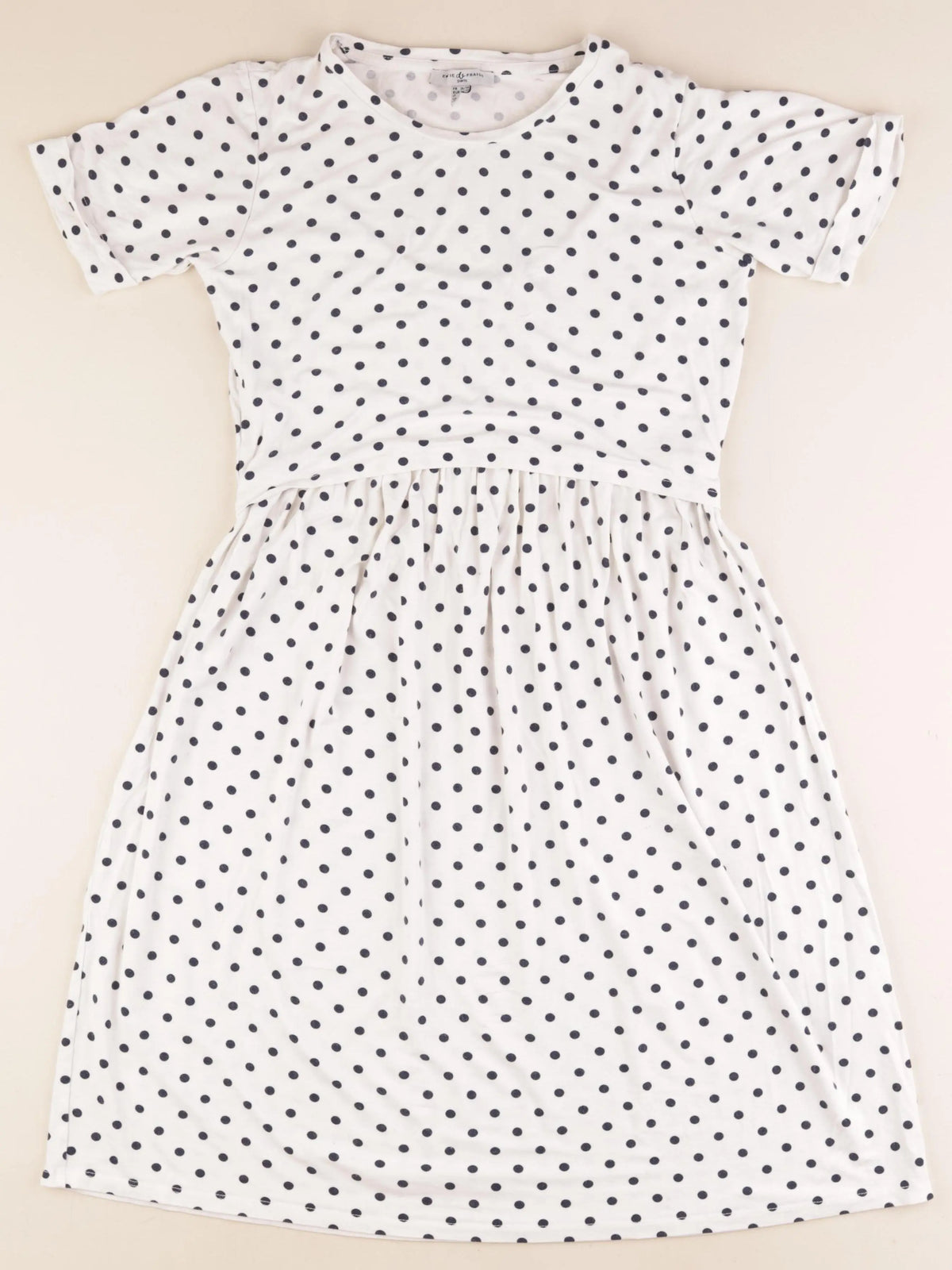 Envie de fraise - robe grossesse, allaitement blanc, bleu - 36 à 38