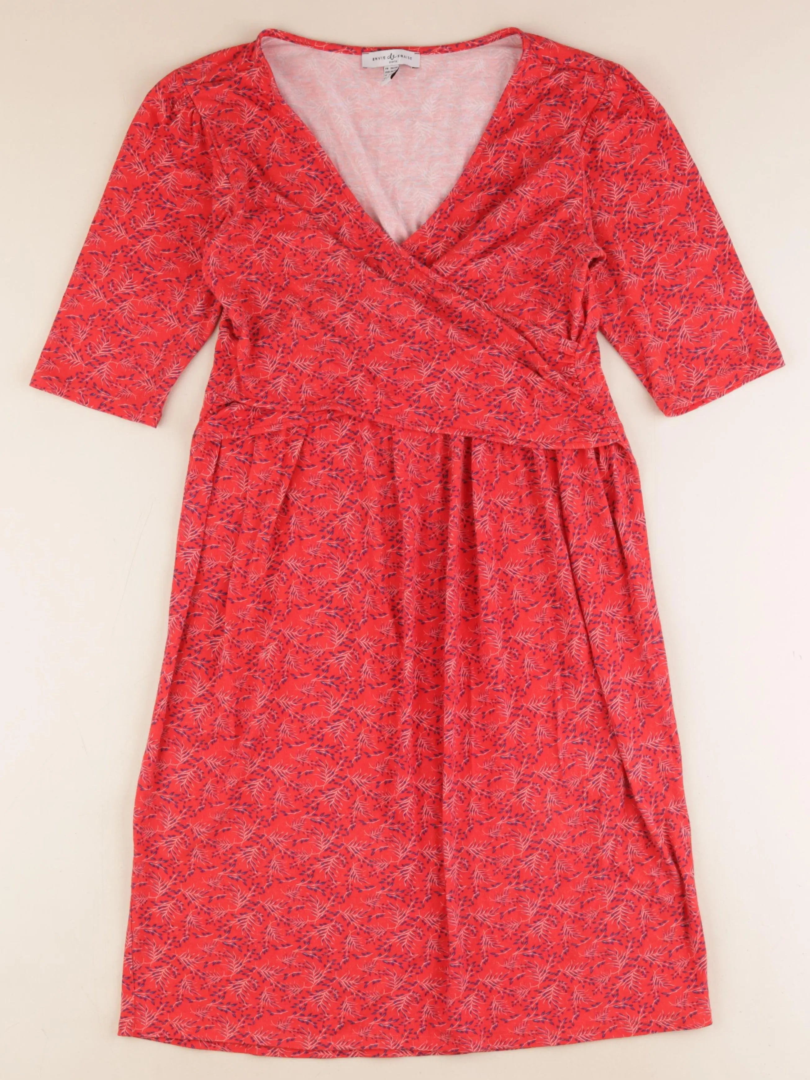 Envie de fraise - robe grossesse, allaitement rouge - 38