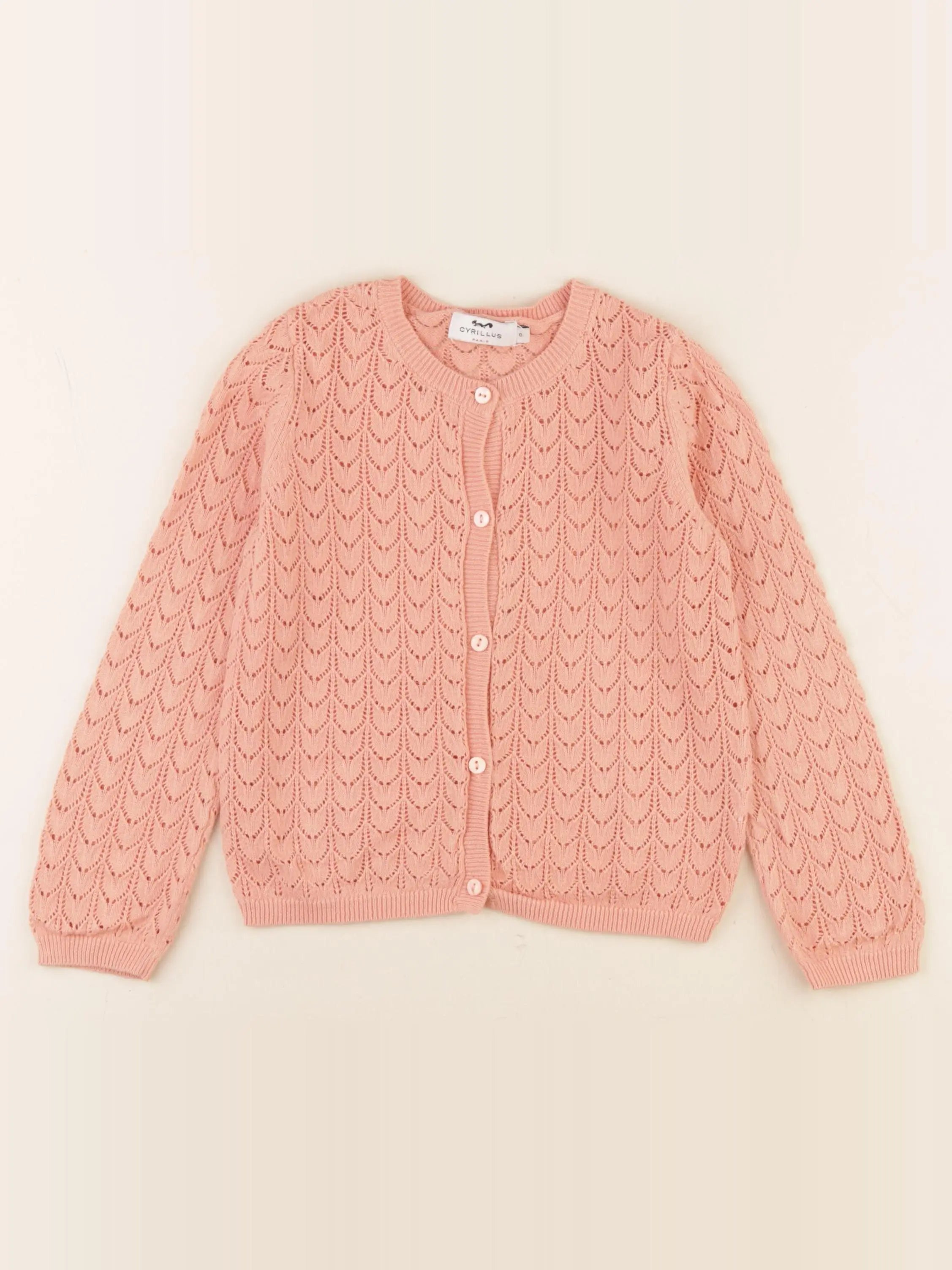 Cyrillus - gilet orange - 6 ans