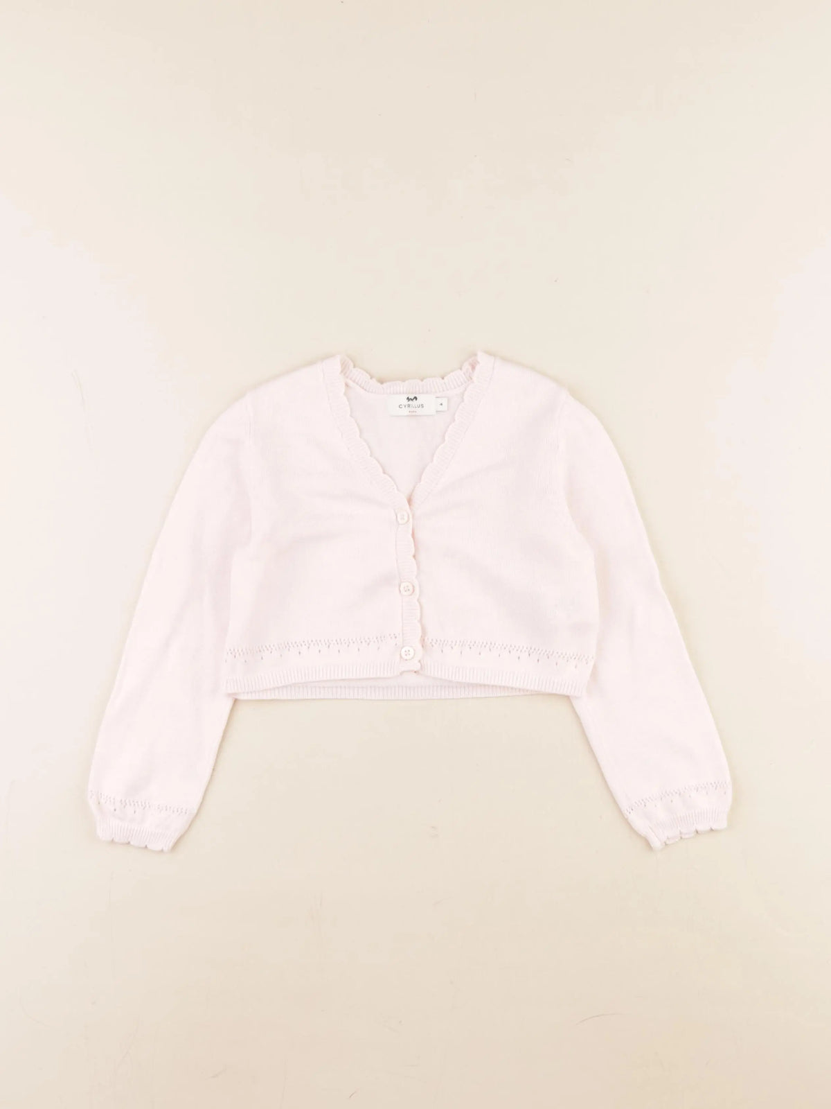 Cyrillus - gilet rose - 4 ans