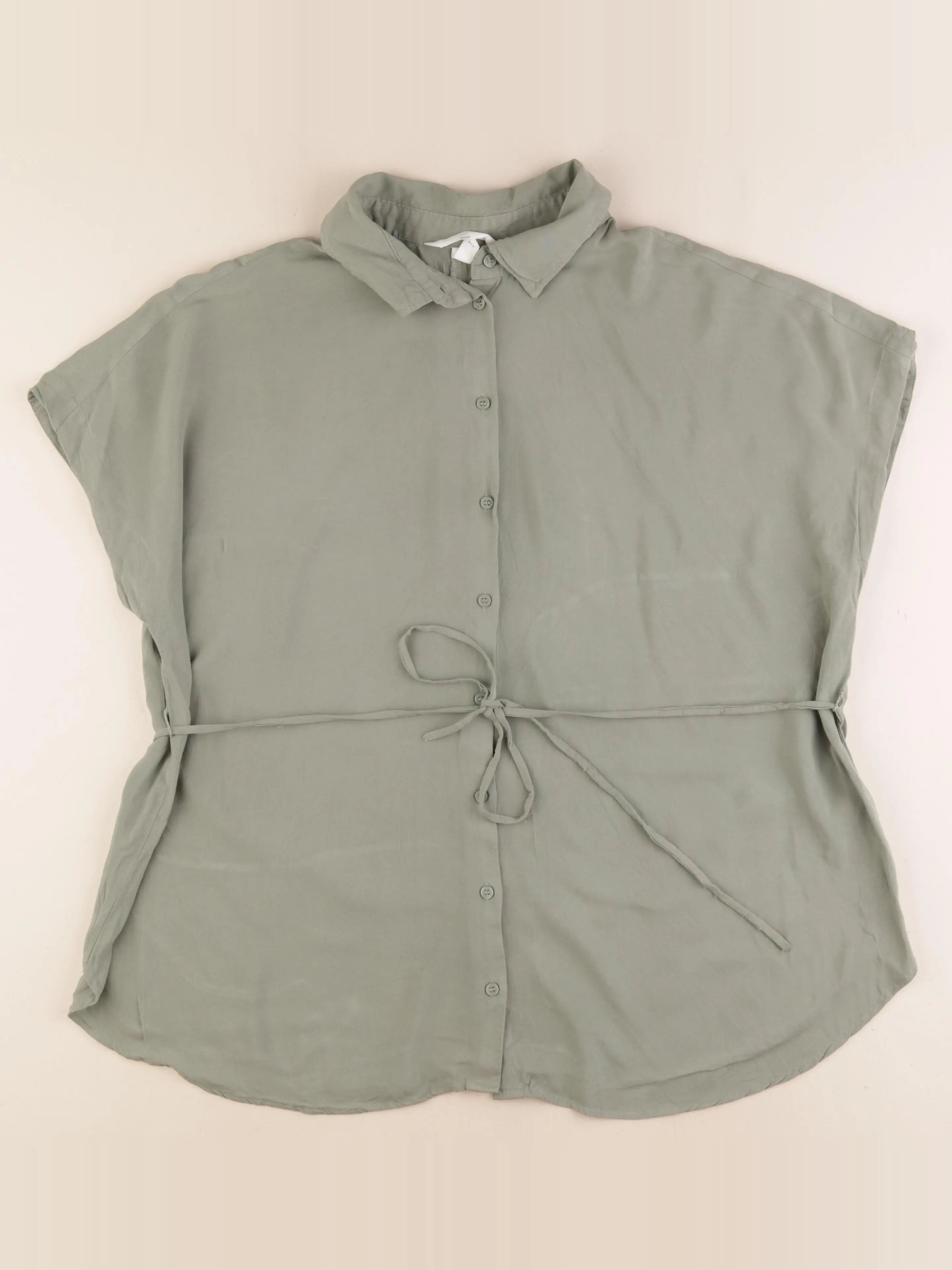 H&M - blouse grossesse vert - l