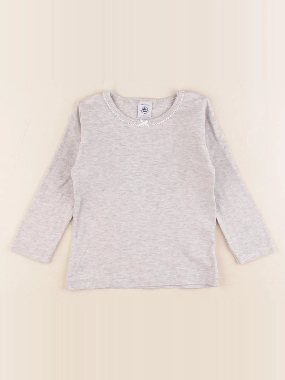 Petit Bateau - maillot de corps gris - 3 ans