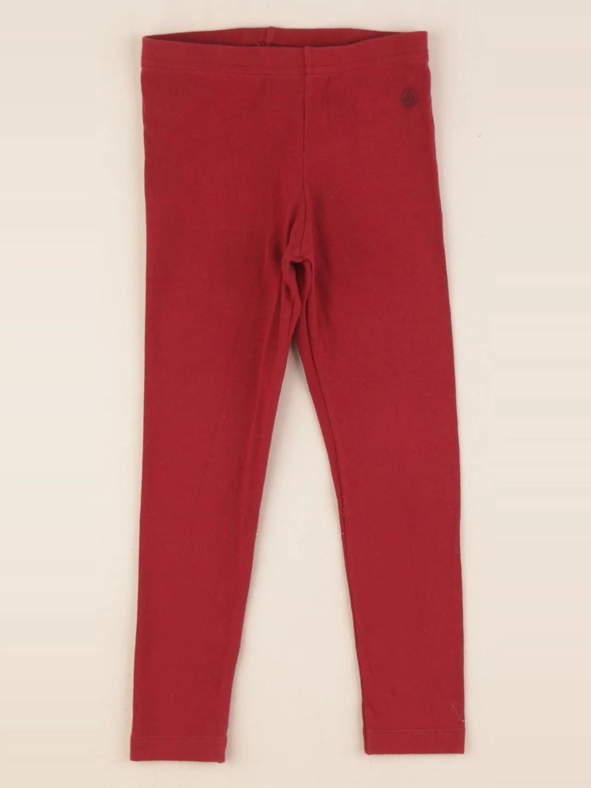 Petit Bateau - legging rouge - 3 ans