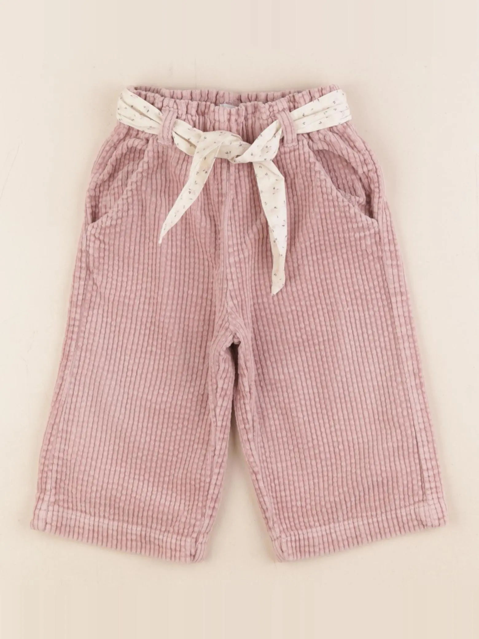 Vertbaudet - pantalon rose - 12 mois