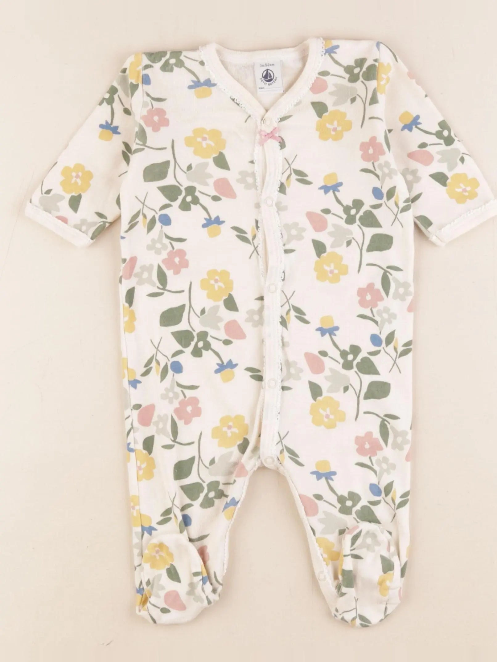 Petit Bateau - pyjama coton multicolore - 3 mois