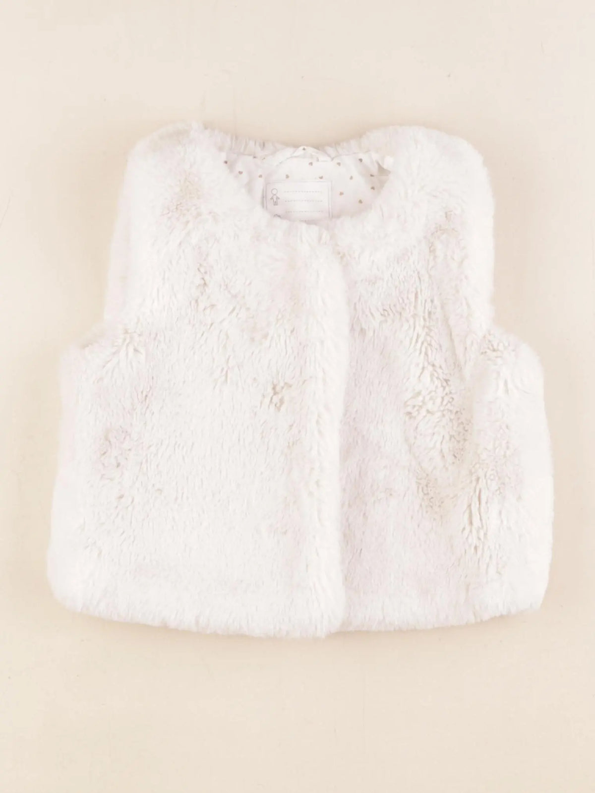Vertbaudet - gilet beige - 4 ans
