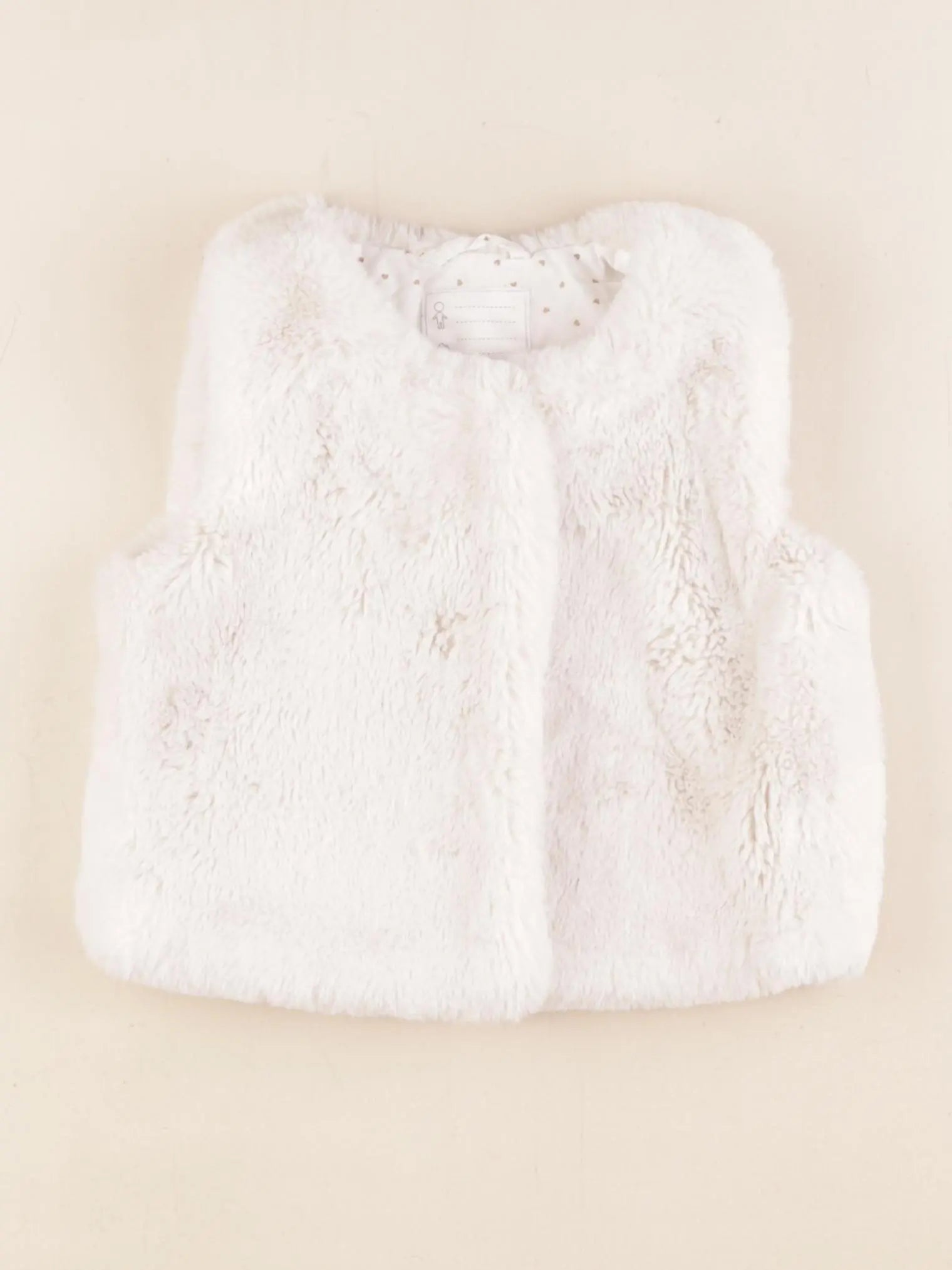 Vertbaudet - gilet beige - 4 ans