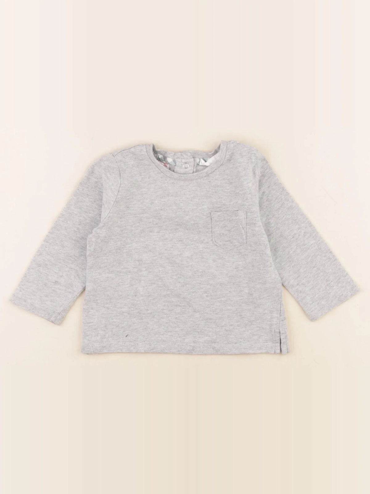 Mango - tee-shirt gris - 9/12 mois