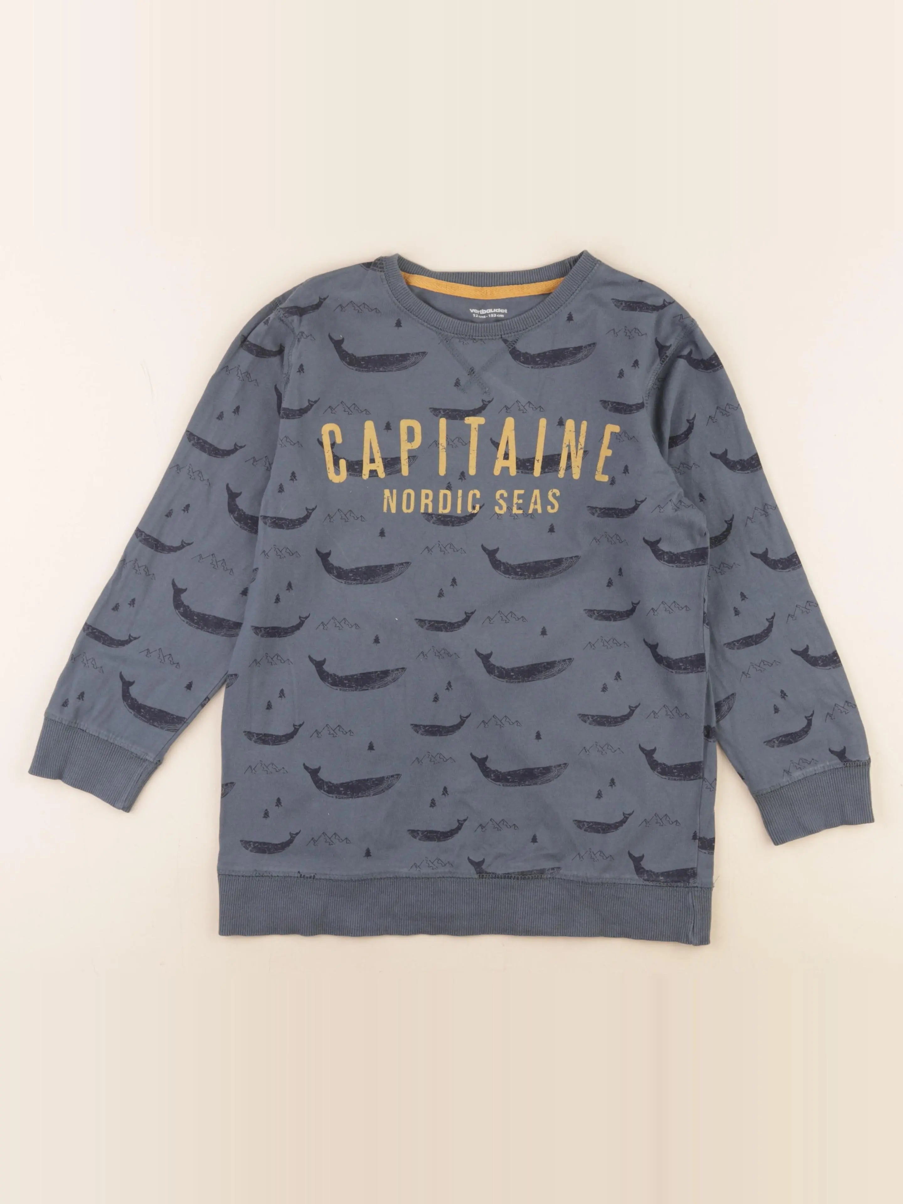 Vertbaudet - tee-shirt bleu - 12 ans