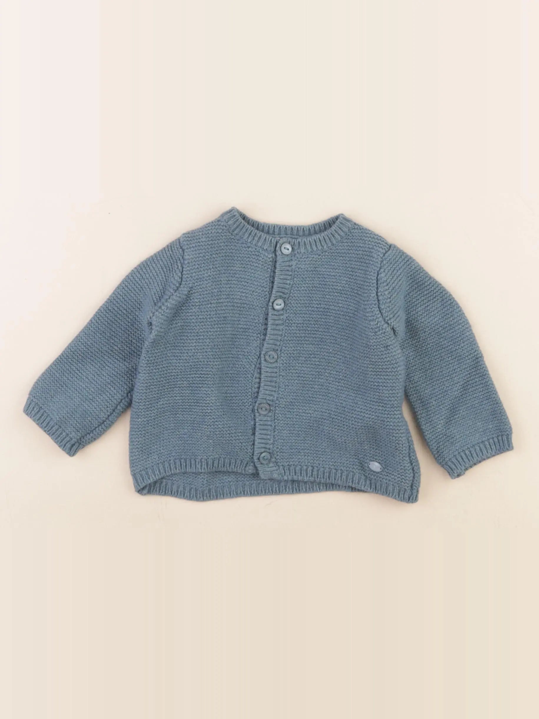 Cyrillus - gilet bleu - 3 mois
