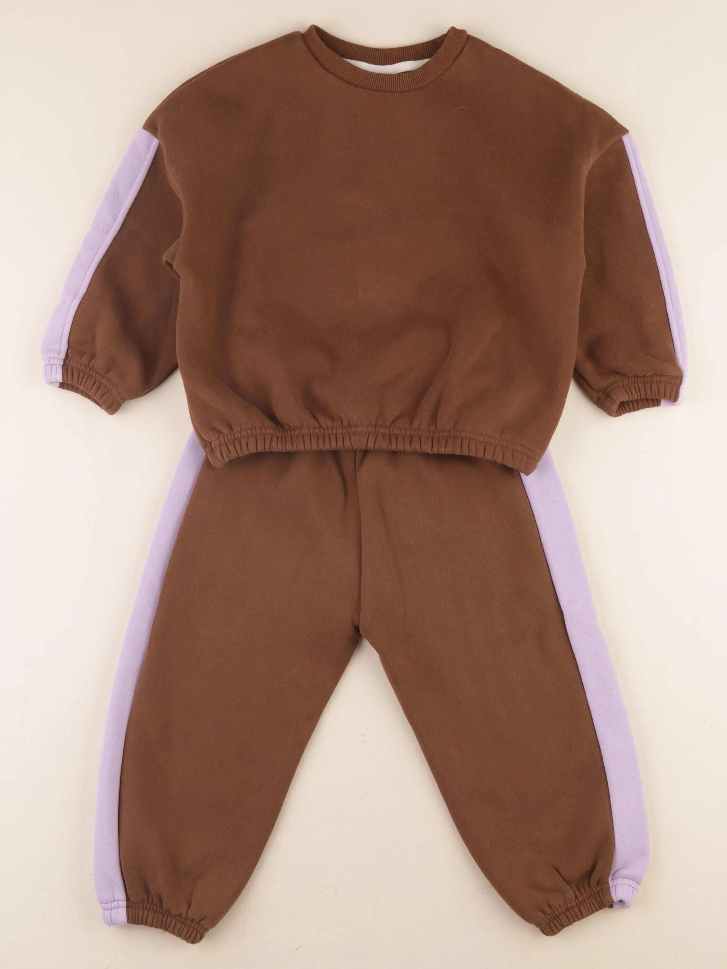 Gamin gamine - ensemble marron - 4 ans