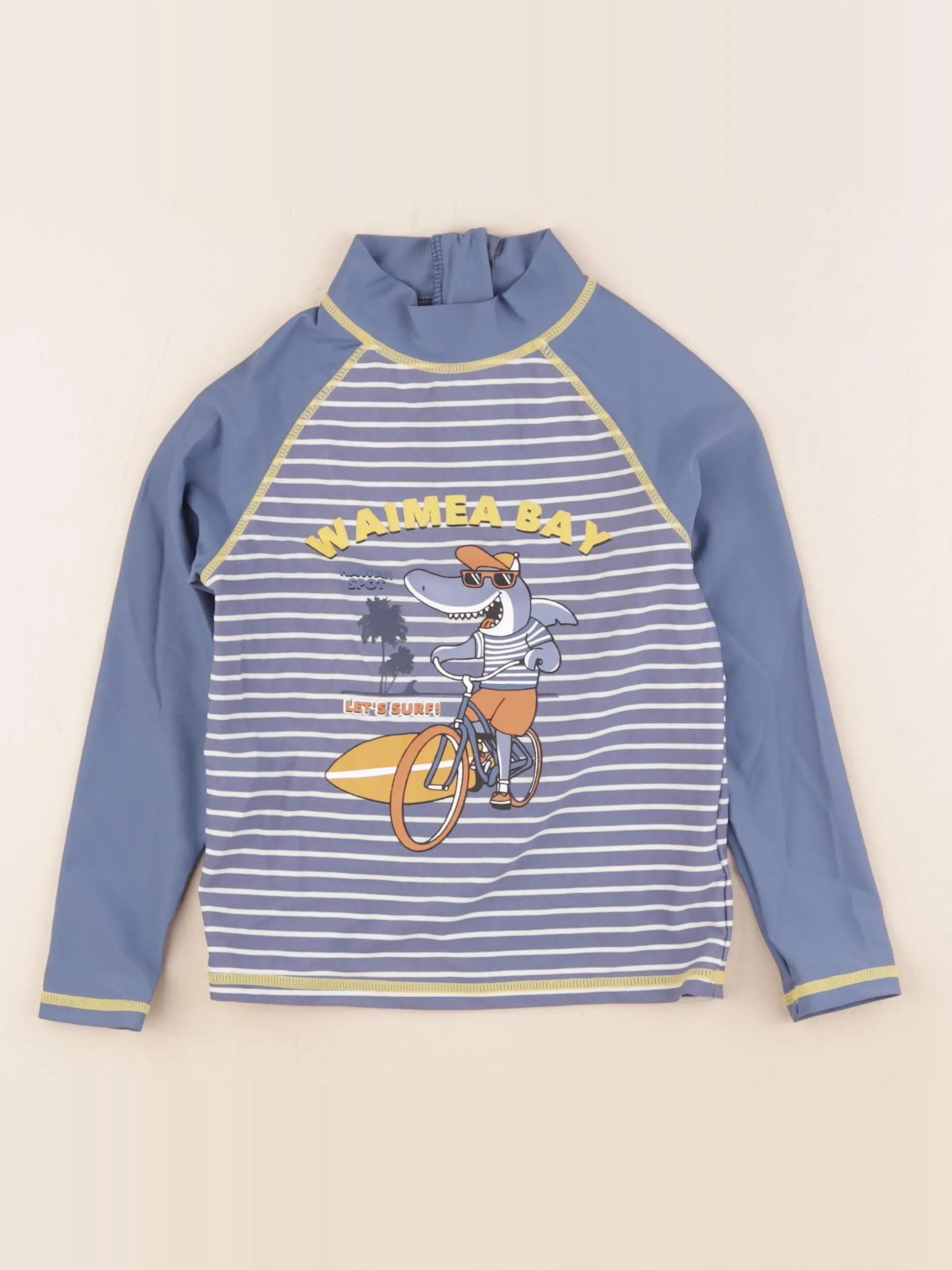Vertbaudet - tee-shirt de bain bleu - 5 ans