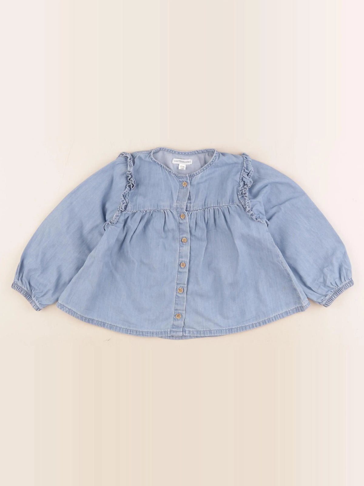 Vertbaudet - blouse bleu - 3 ans