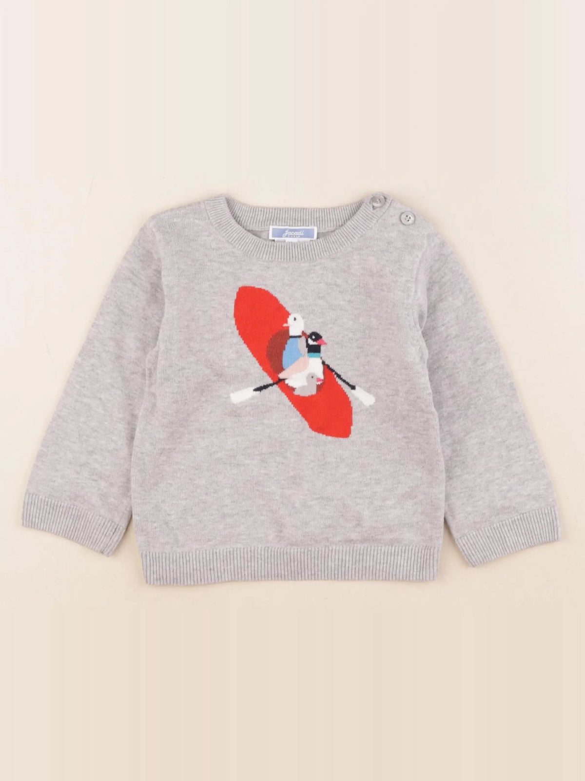 Jacadi - pull gris - 24 mois