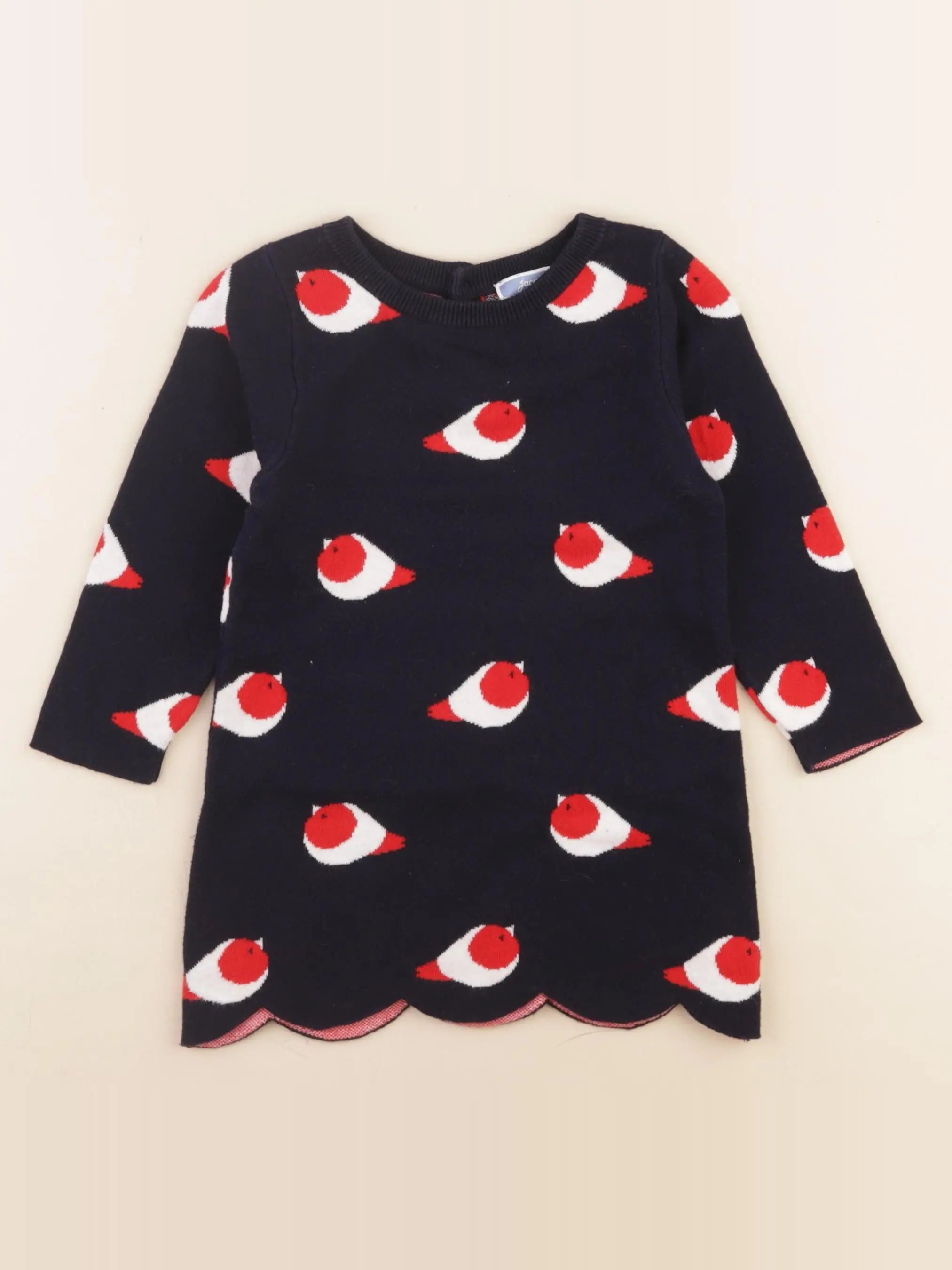 Jacadi - robe bleu, rouge - 18 mois