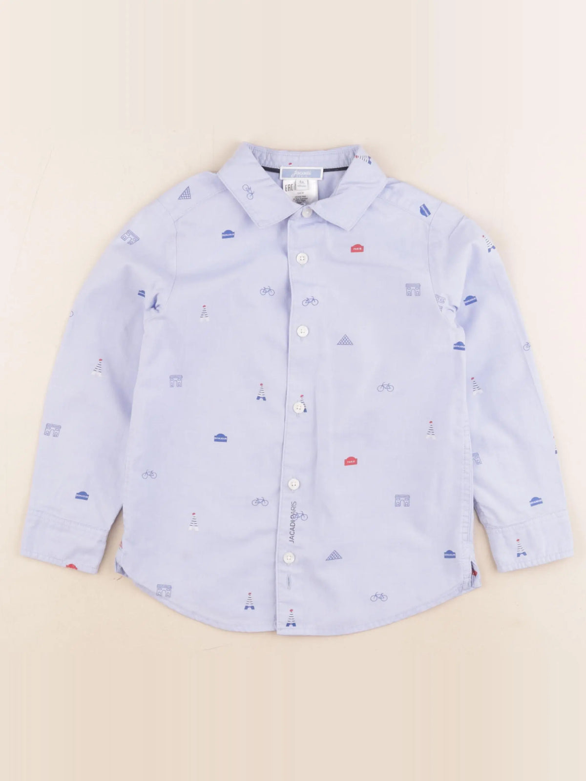 Jacadi - chemise bleu - 4 ans