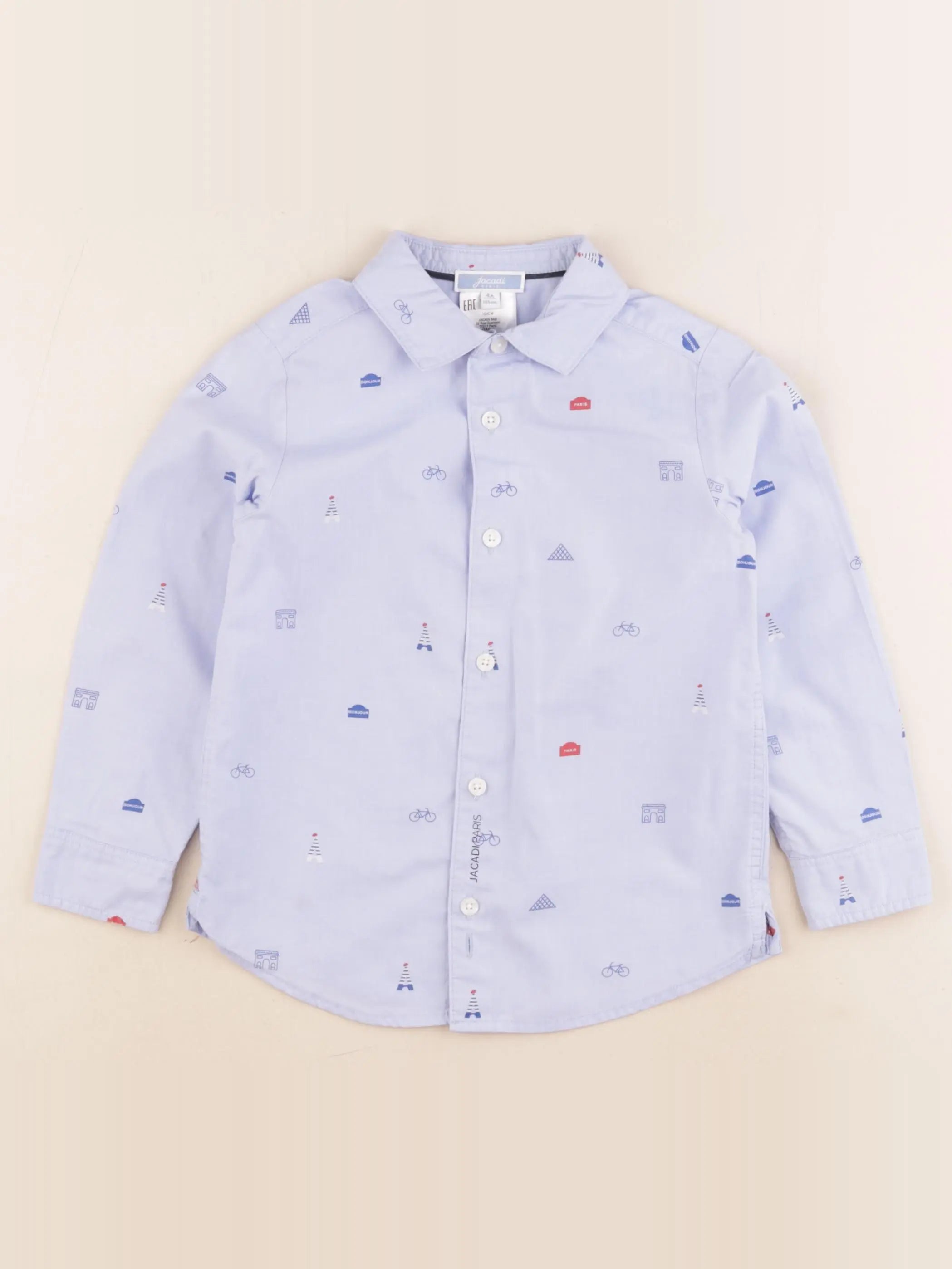 Jacadi - chemise bleu - 4 ans