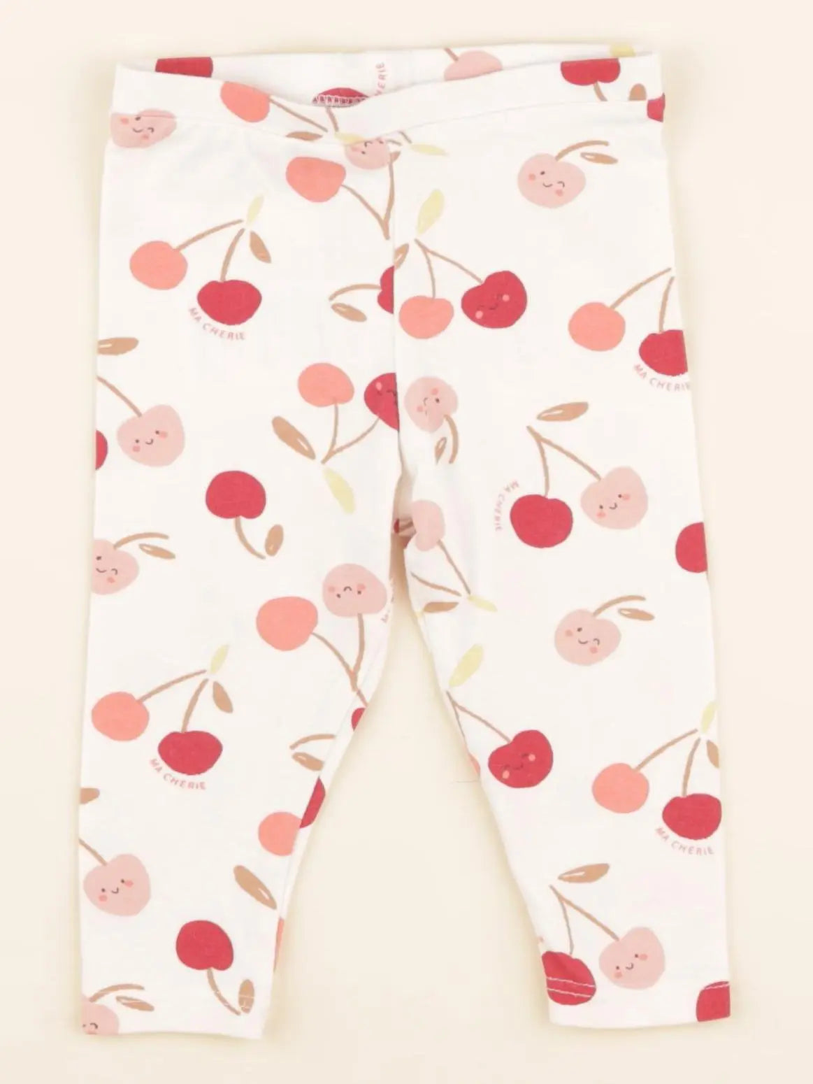 Tape à l'oeil - legging beige, rose - 9 mois