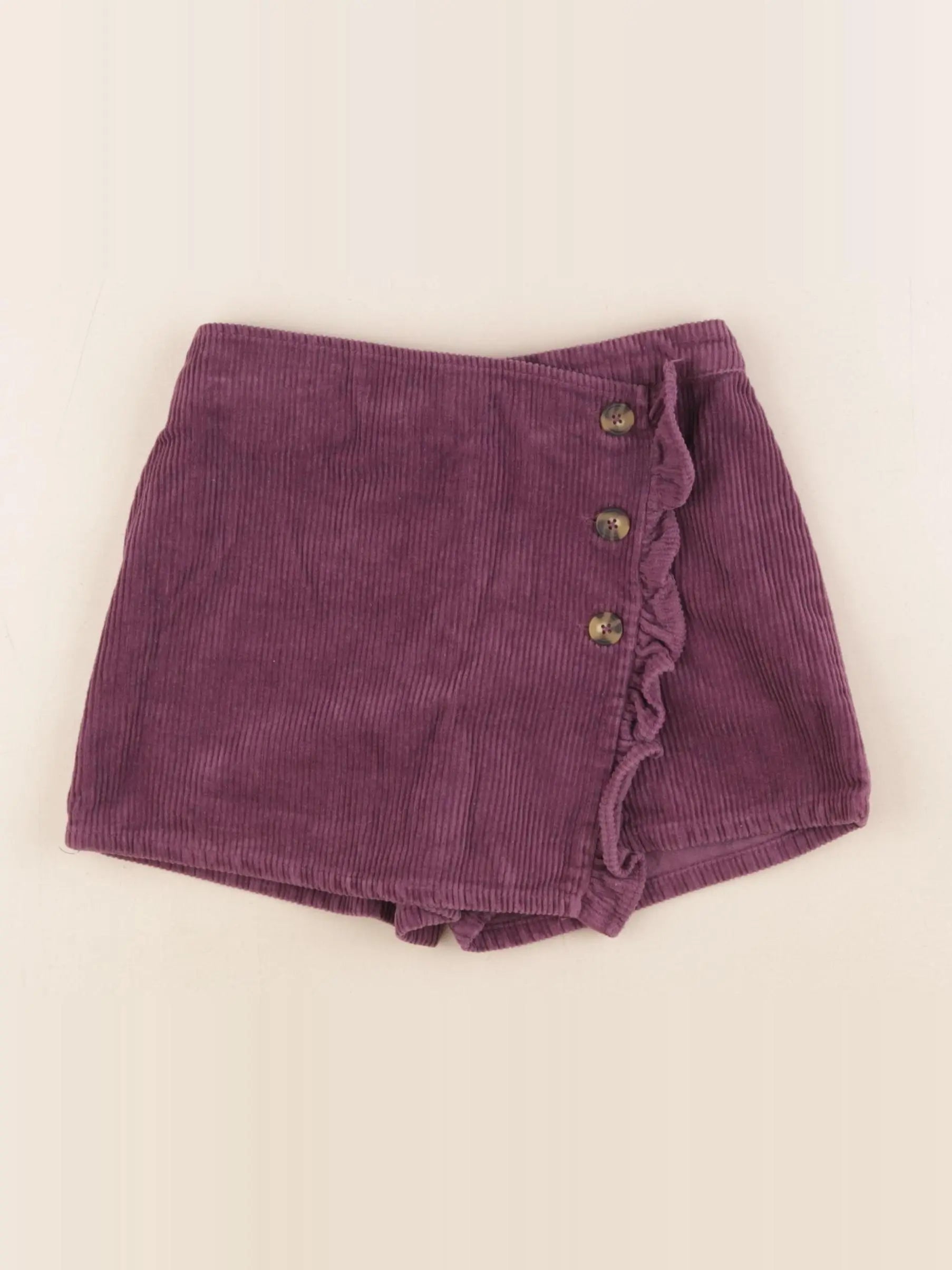 Vertbaudet - jupe short violet - 7 ans