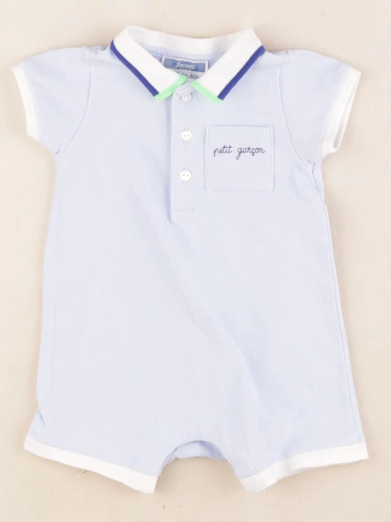 Jacadi - combinaison bleu - 6 mois