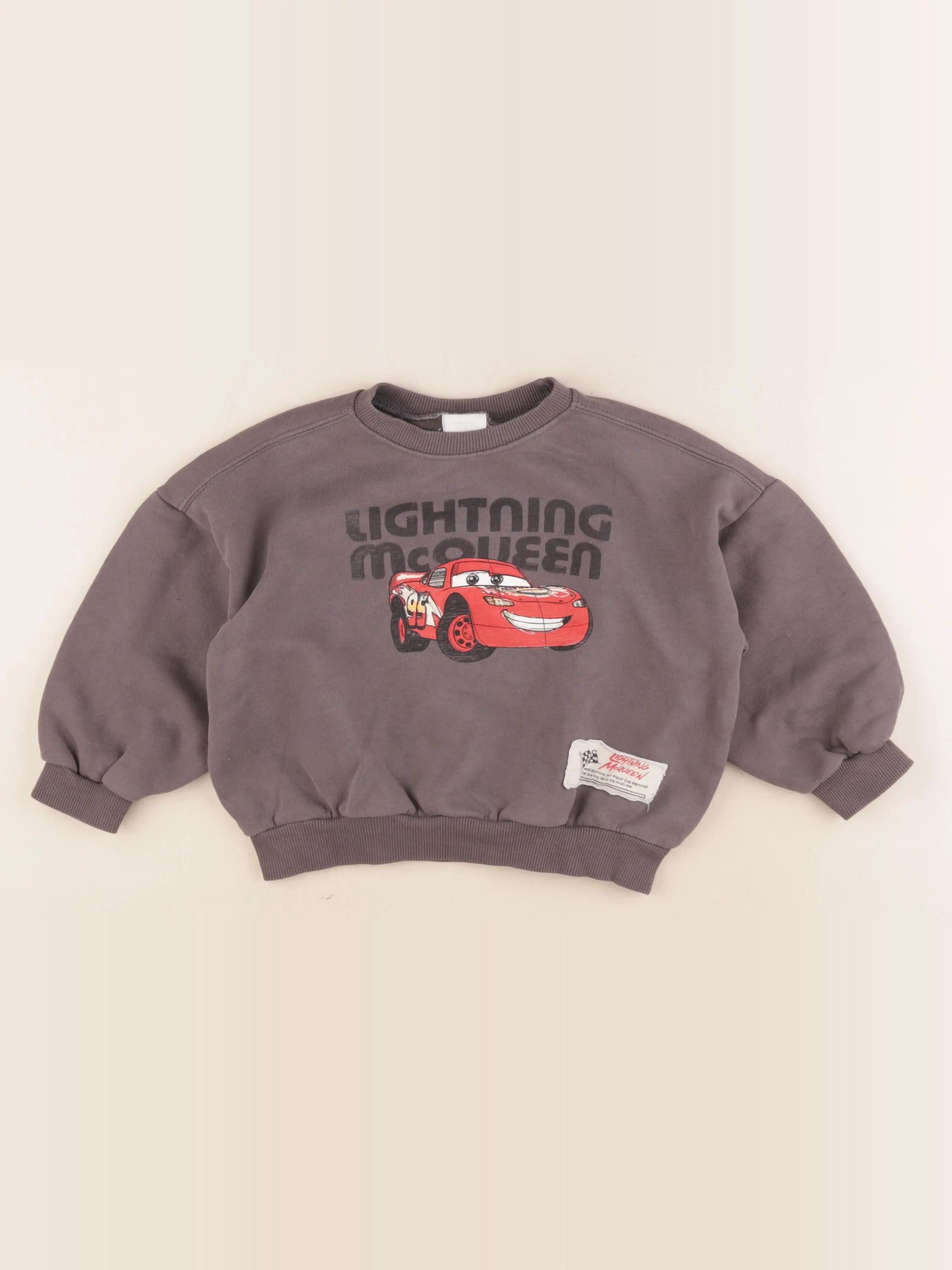 Zara - sweat imprimé au dos gris - 5 ans