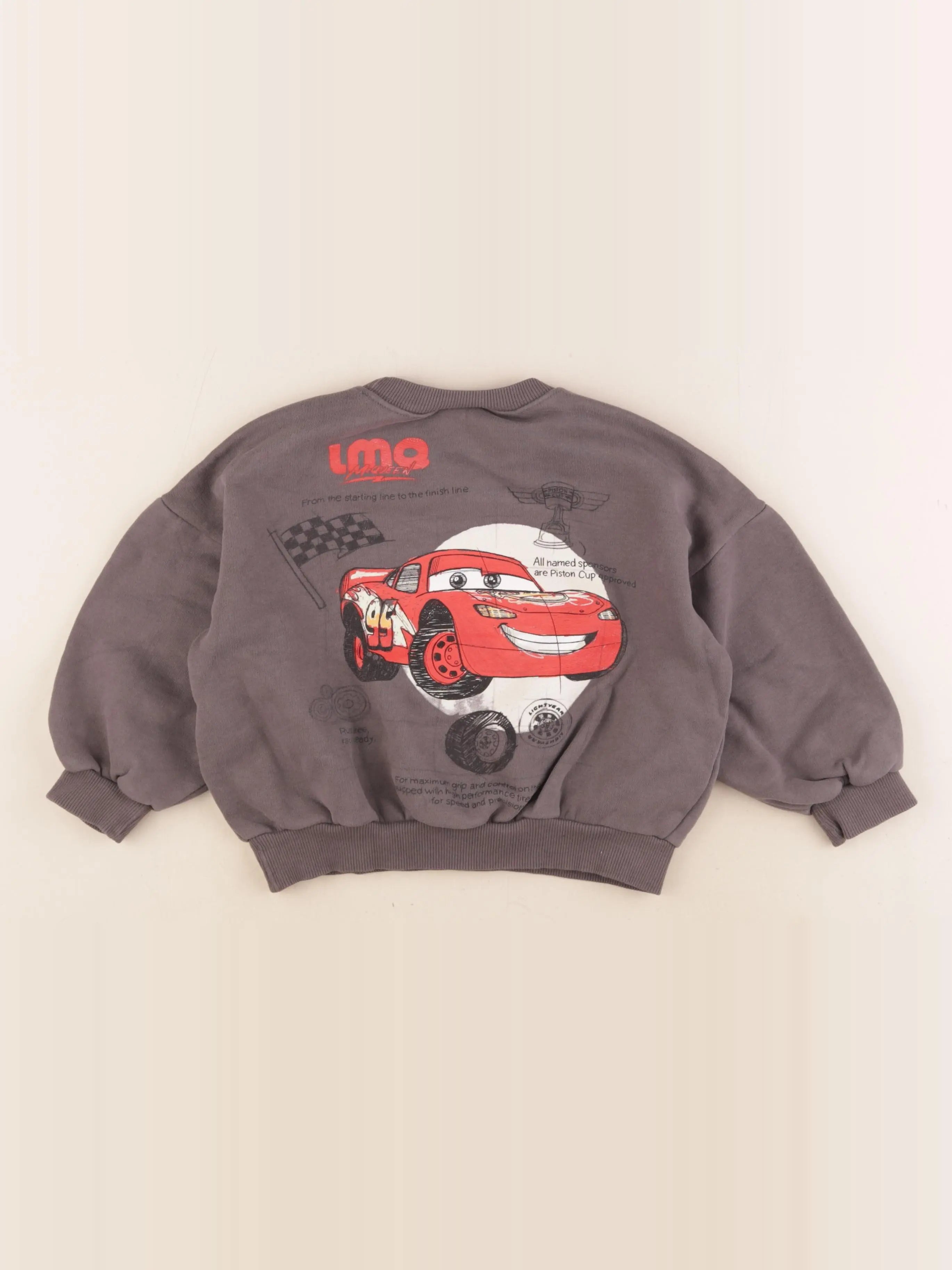 Zara - sweat imprimé au dos gris - 5 ans